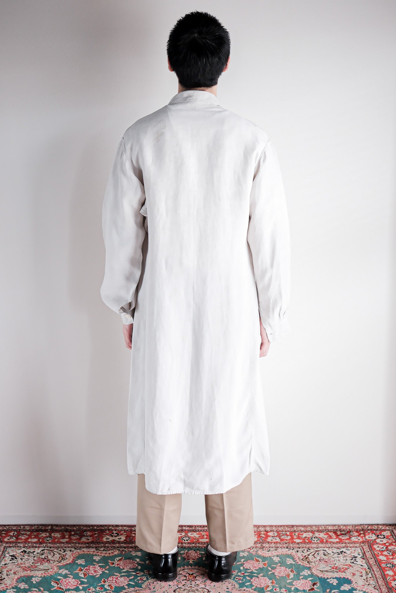 30's】French Vintage Linen Coat 