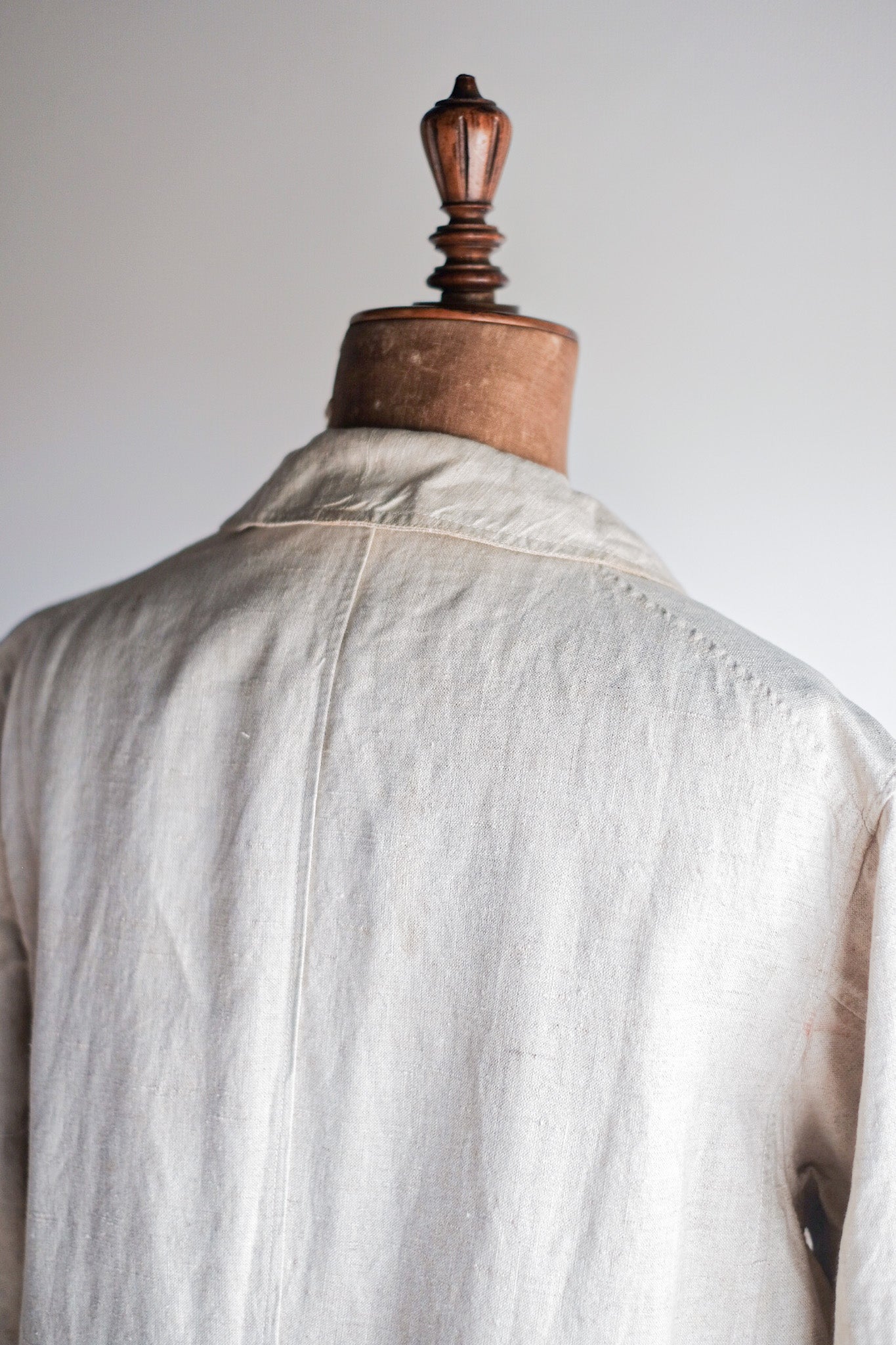 [~ 30's] French Vintage Linen Work Coat