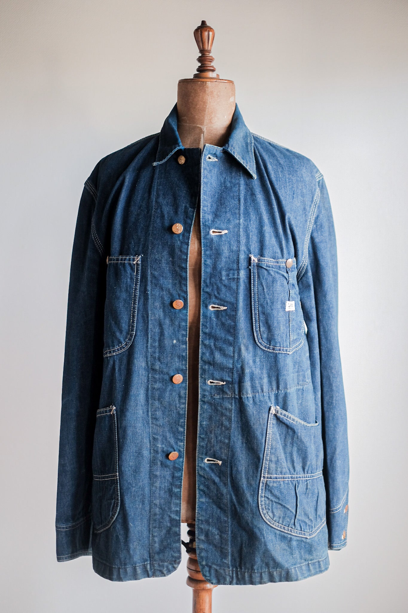 [~ 70's] Vintage Lee 91-J Taille de la veste en denim.38R
