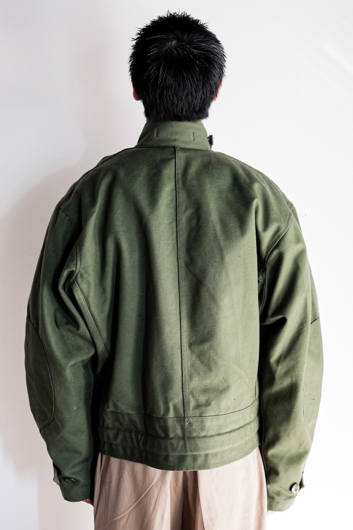 【~60's】Swedish Army Dispatch Rider Motorcycle Jacket With Liner Size.C48 "Dead Stock"