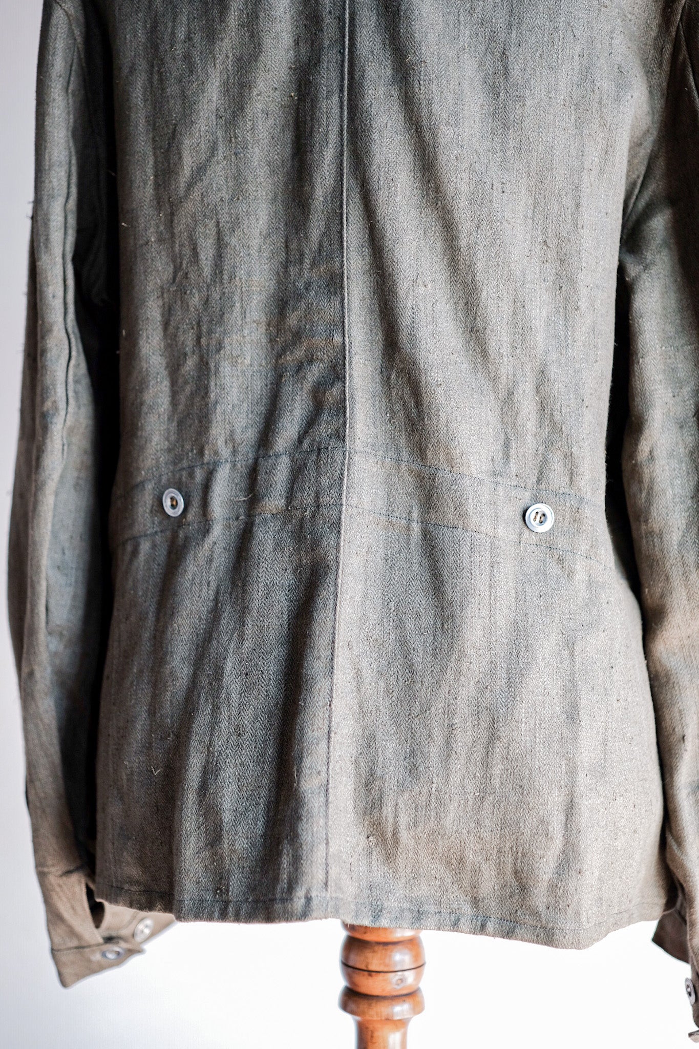 【~30's】German Air Force Green Linen HBT Jacket "Luftwaffe" "Dead Stock"