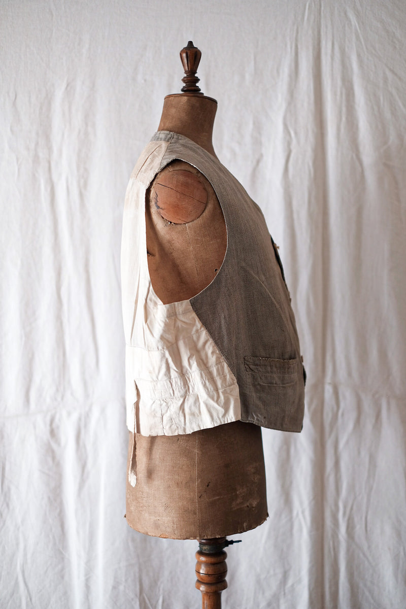 [~ 30's] French Vintage Cotton Gilet