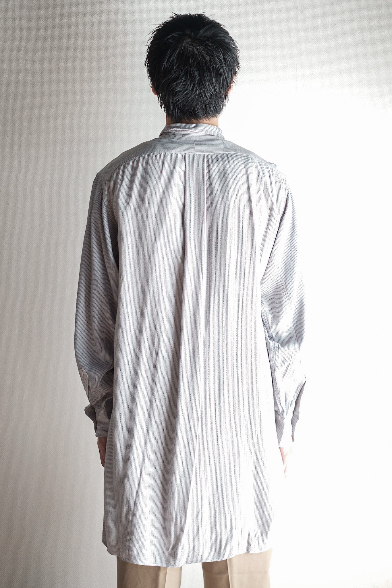 ［~40's］French Vintage Rayon Grandpa Shirt
