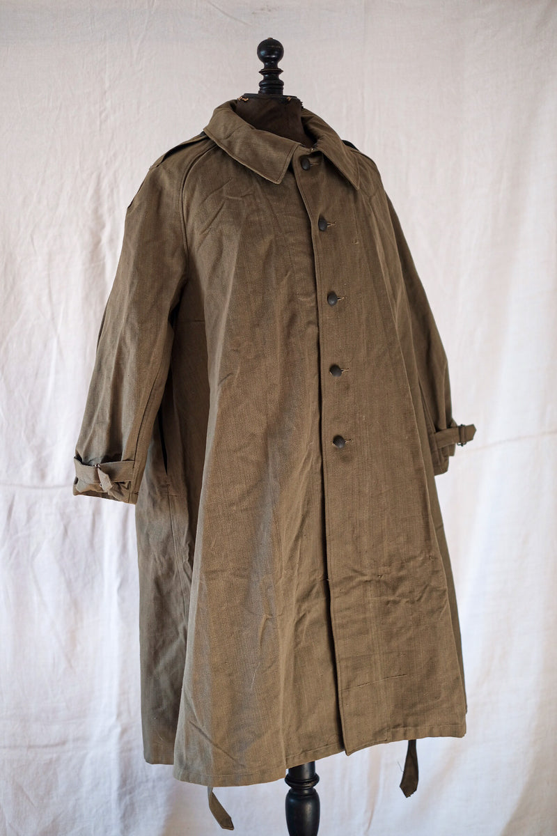 【~50's】French Army M35 Motorcycle Coat Size.1 "Dead Stock"