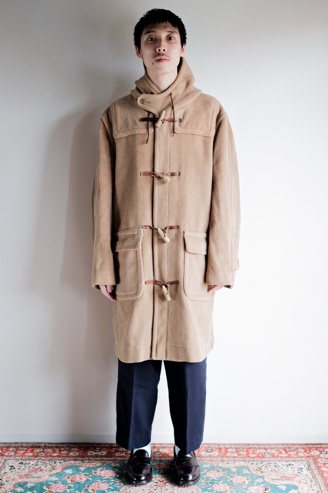 80's] OLD ENGLAND WOOL DUFFLE COAT MADE BY INVERTERE 