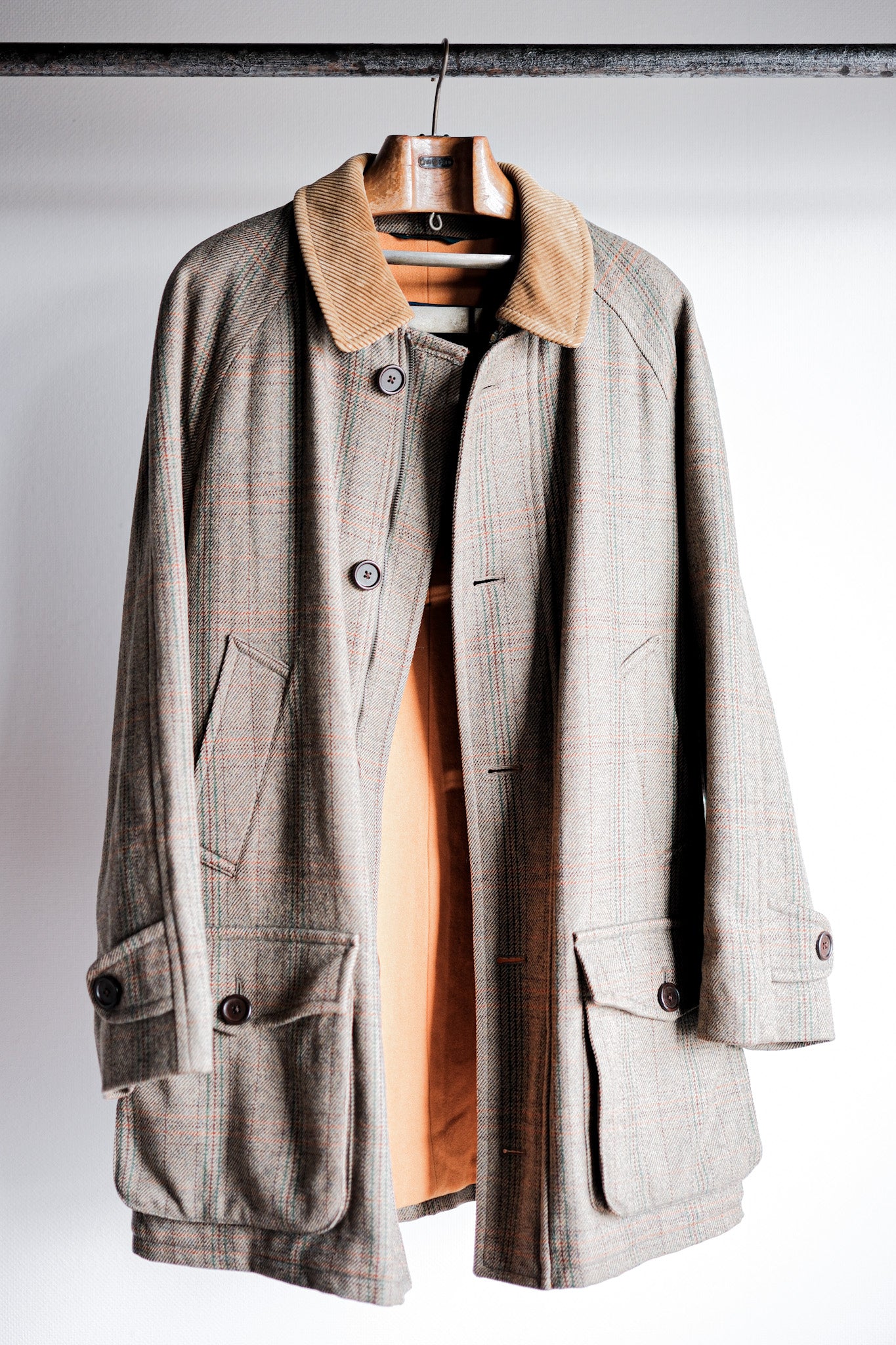 [~ 90 년대] Old Invertere Corduroy Collar 양모 재킷