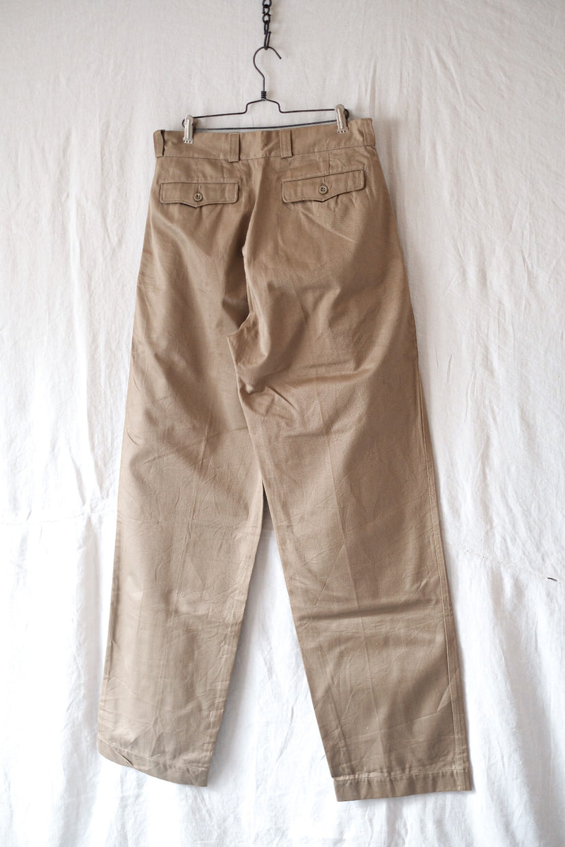 60's] French Army M52 CHINO TROUSERS SIZE.80L 