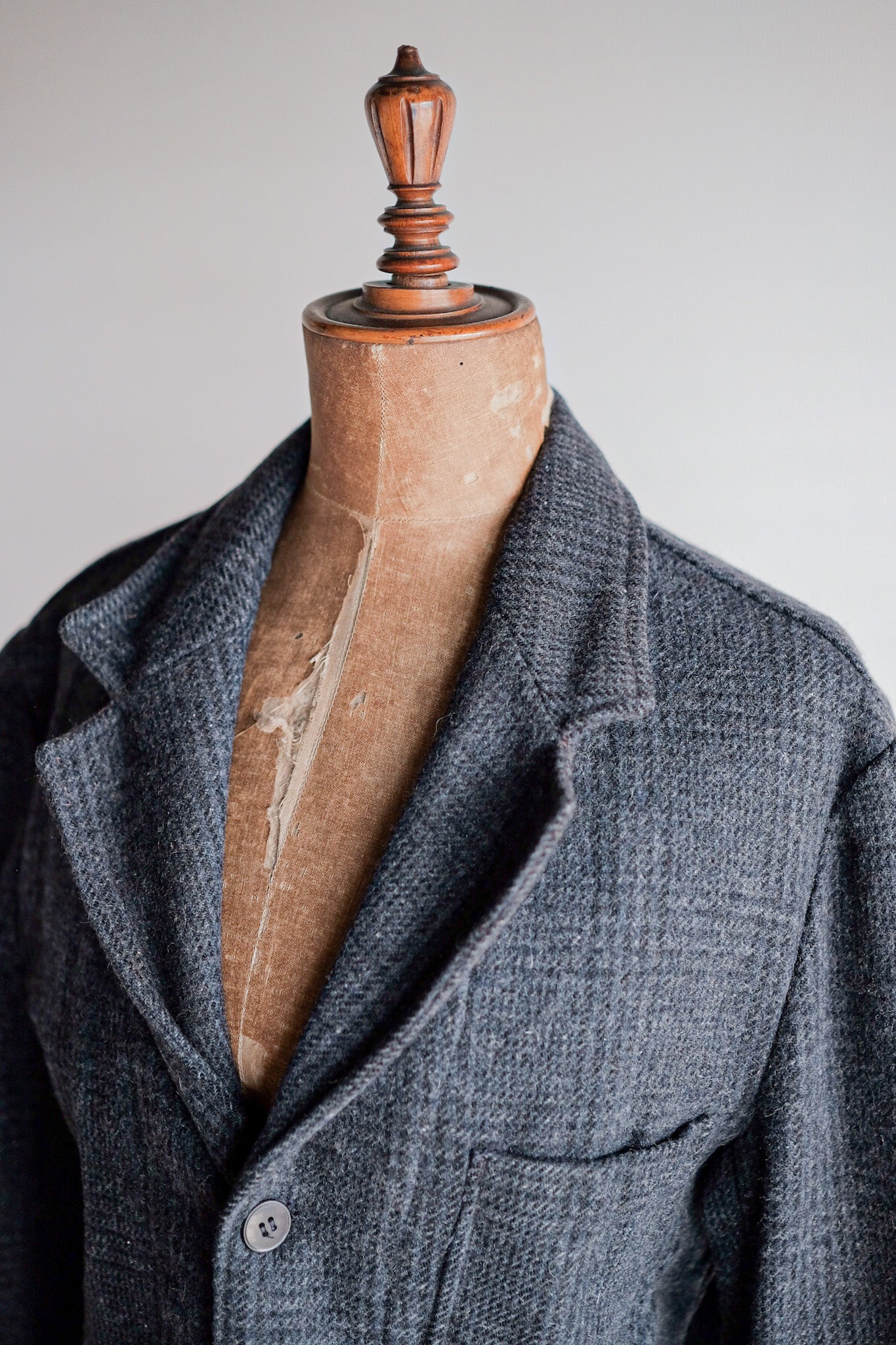 50's】French Vintage Wool Lapel Work Jacket 