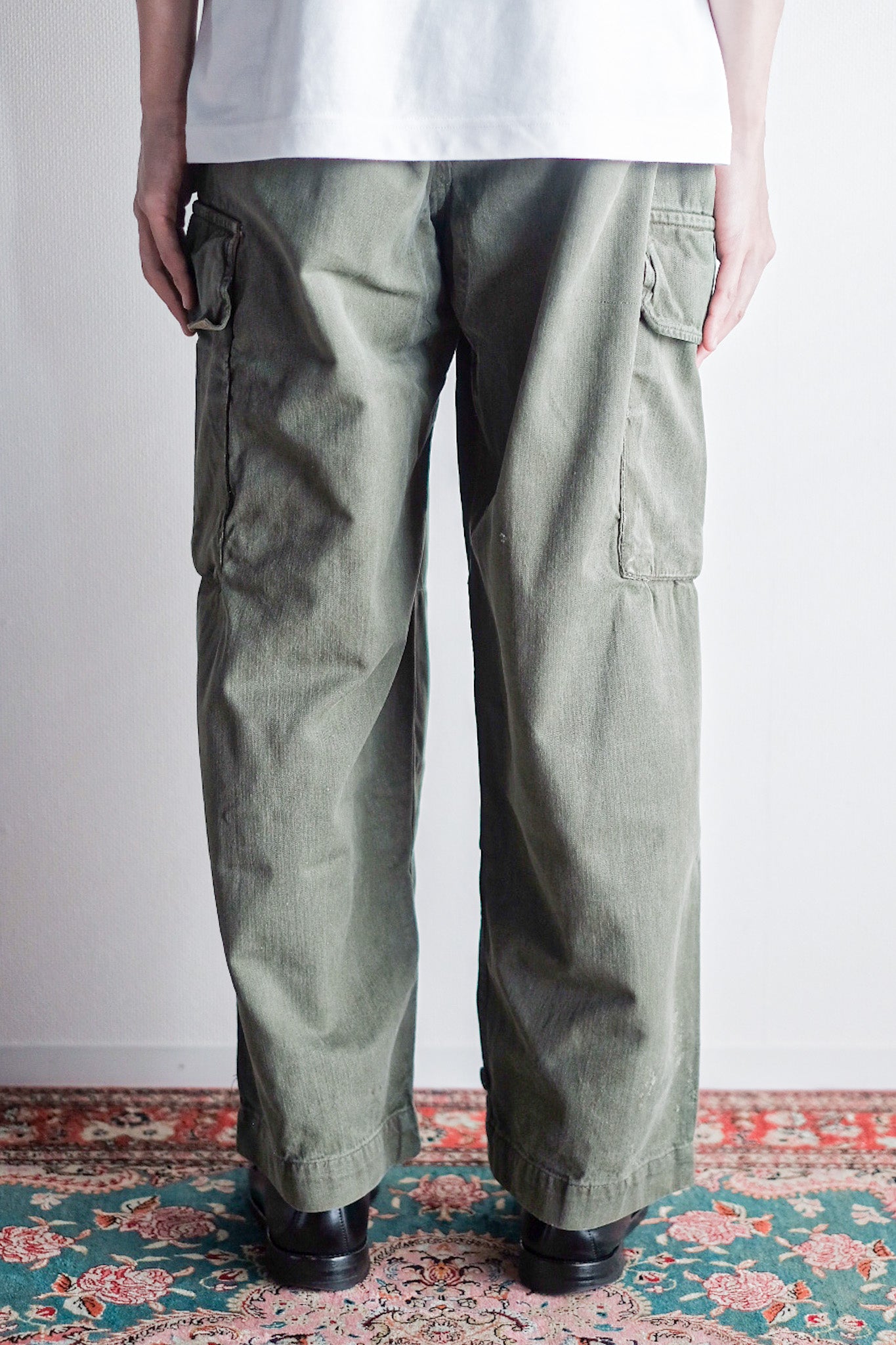 [~ 60's] French Air Force M47 Field Trousers Size.84c