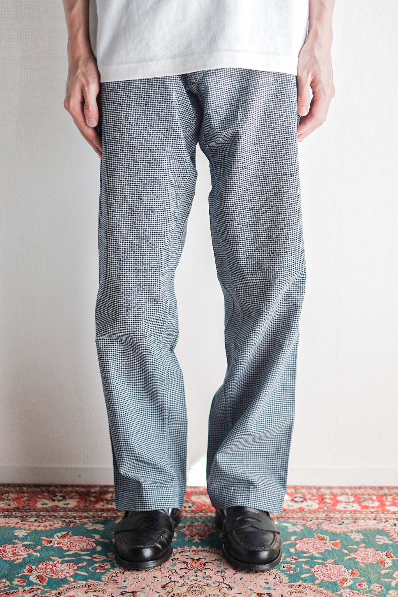 ［~30's］French Vintage Pin Check Work Pants