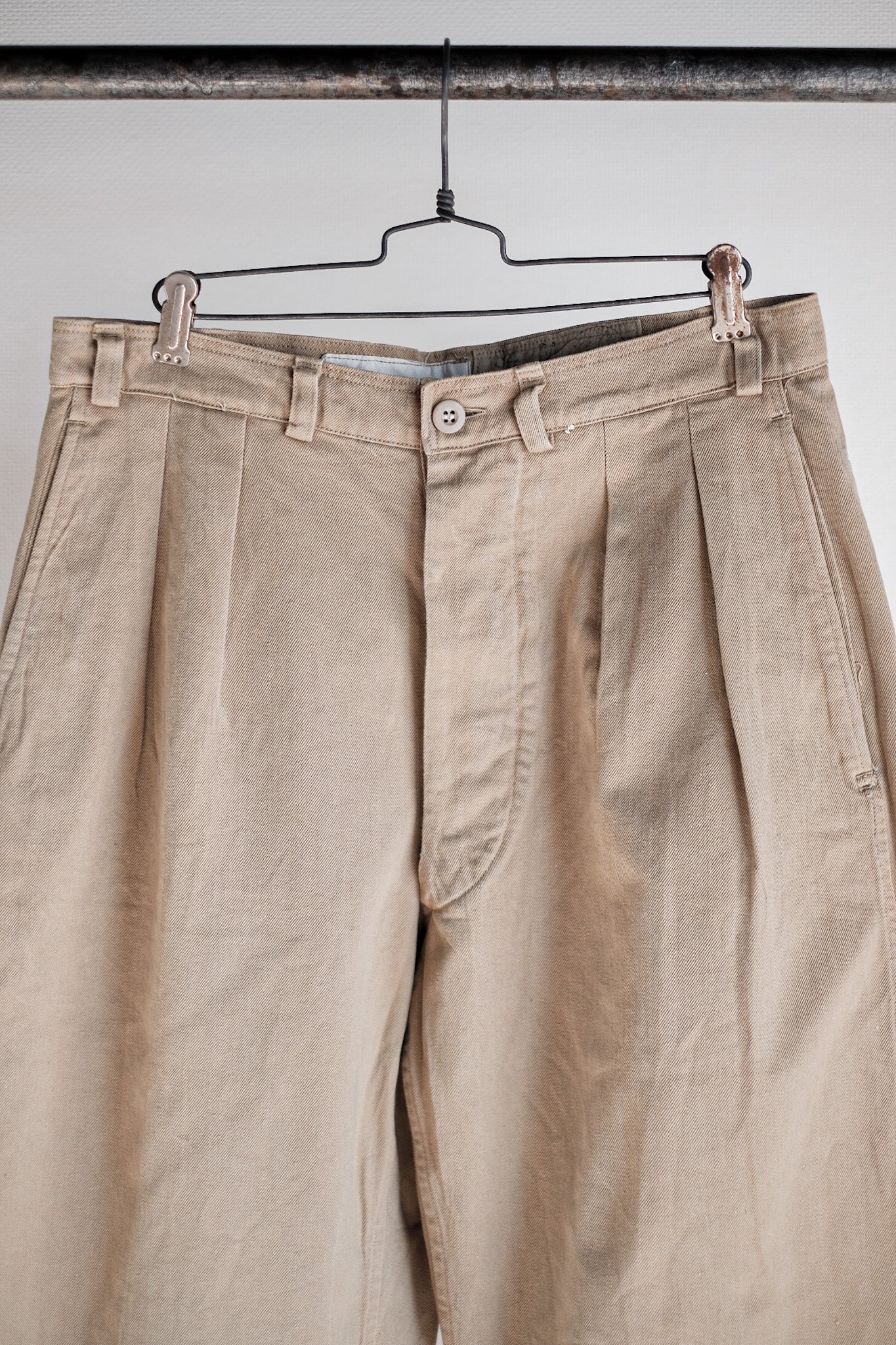 [~ 50's] French Army M52 CHINO TROUSERS SIZE.84m