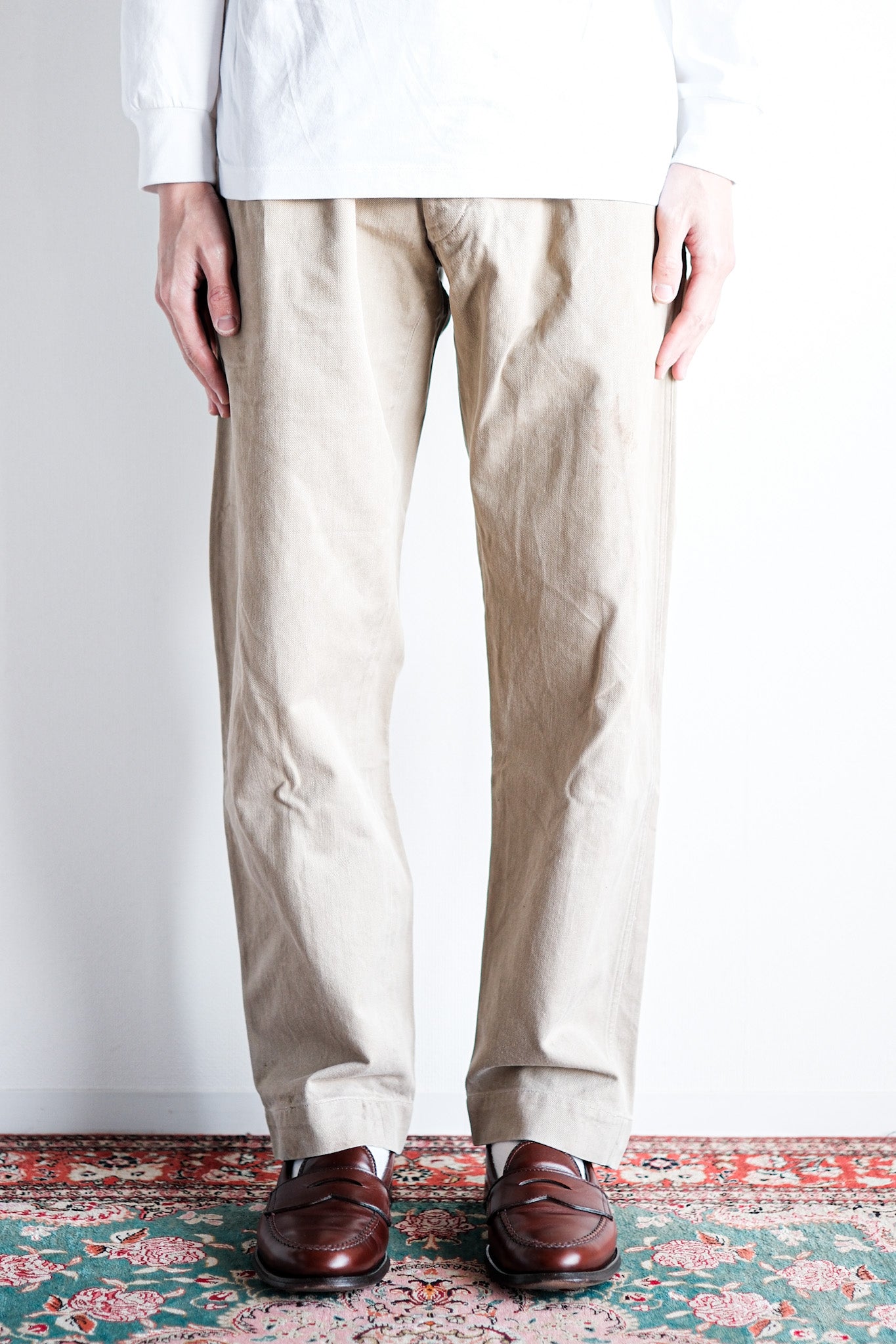 [~ 60's] French Army M52 CHINO TROUSERS
