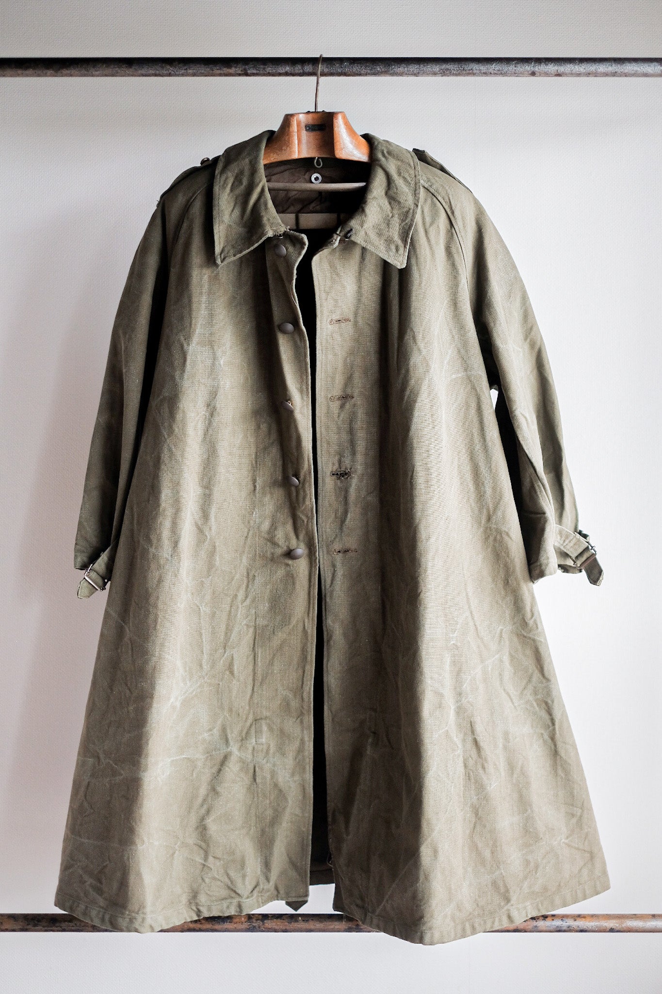 ［~50's］French Army M35 Motorcycle Coat Size.2 "Dead Stock"