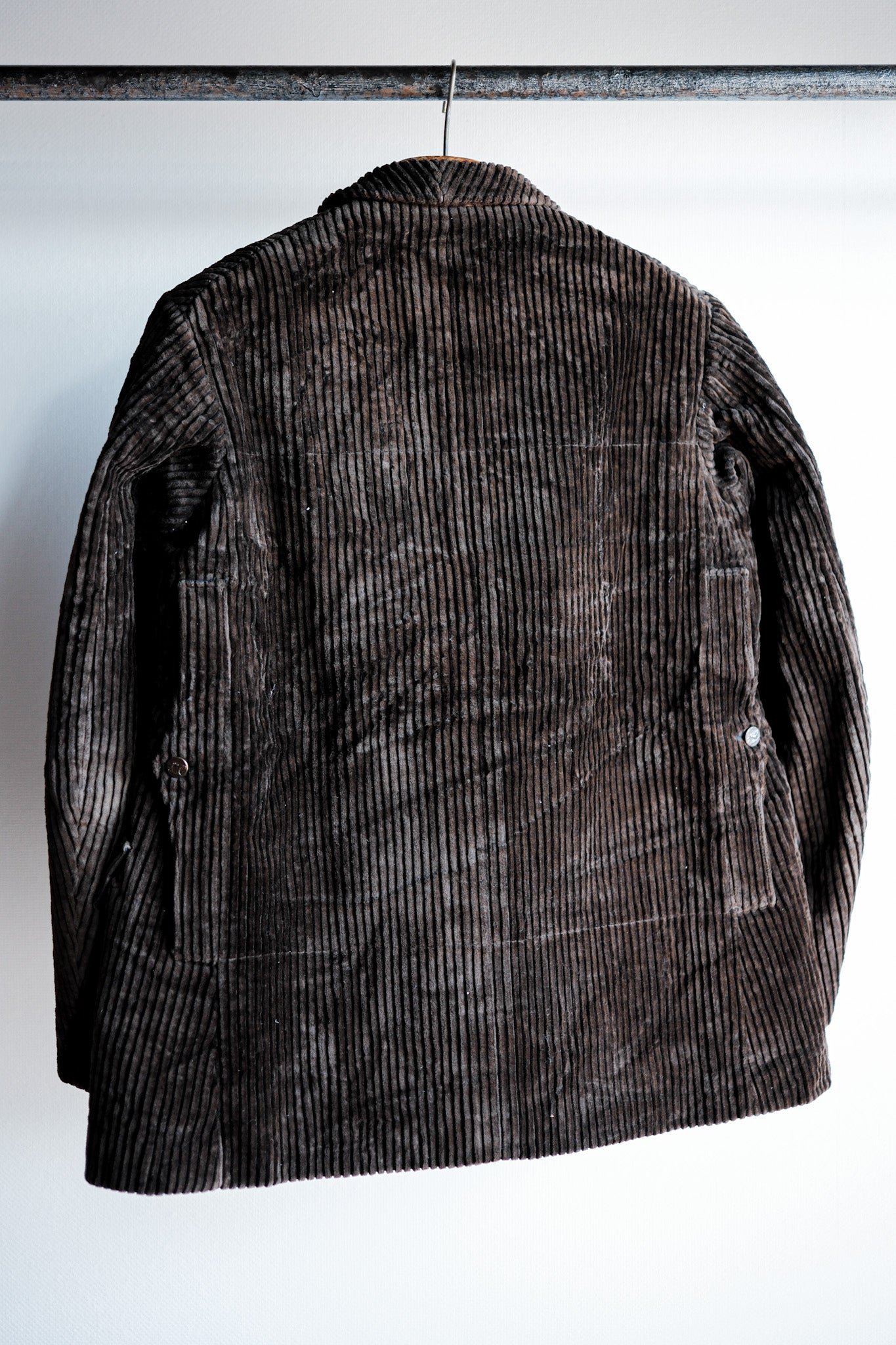 【~30's】French Vintage Brown Heavy Corduroy Hunting Jacket "Dead Stock"