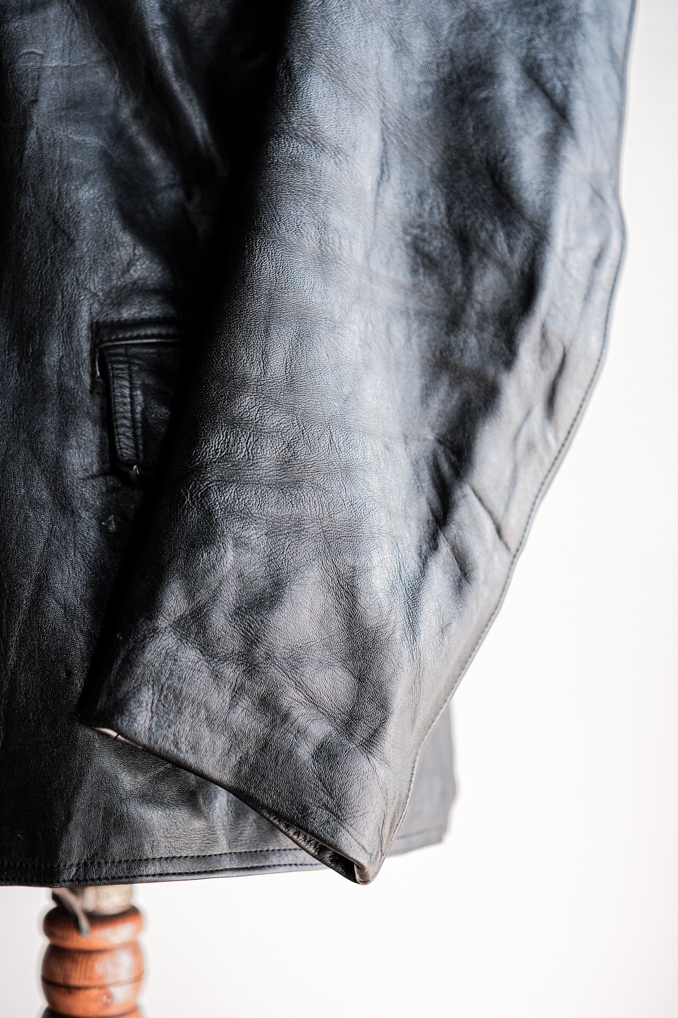 ［~50's］French Vintage Le Corbusier Leather Work Jacket "Wool Collar"