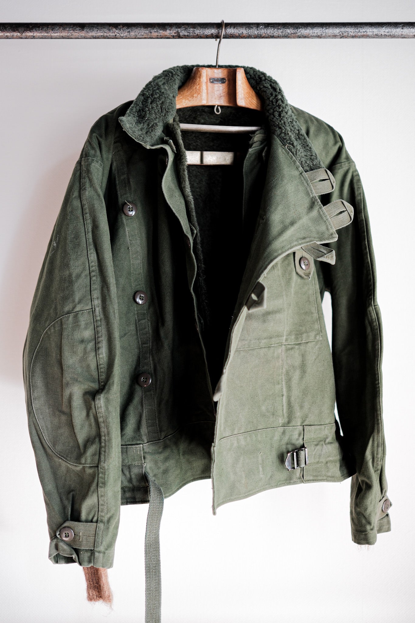 ［~60's］Swedish Army Dispatch Rider Motorcycle Jacket With Liner Size.C52