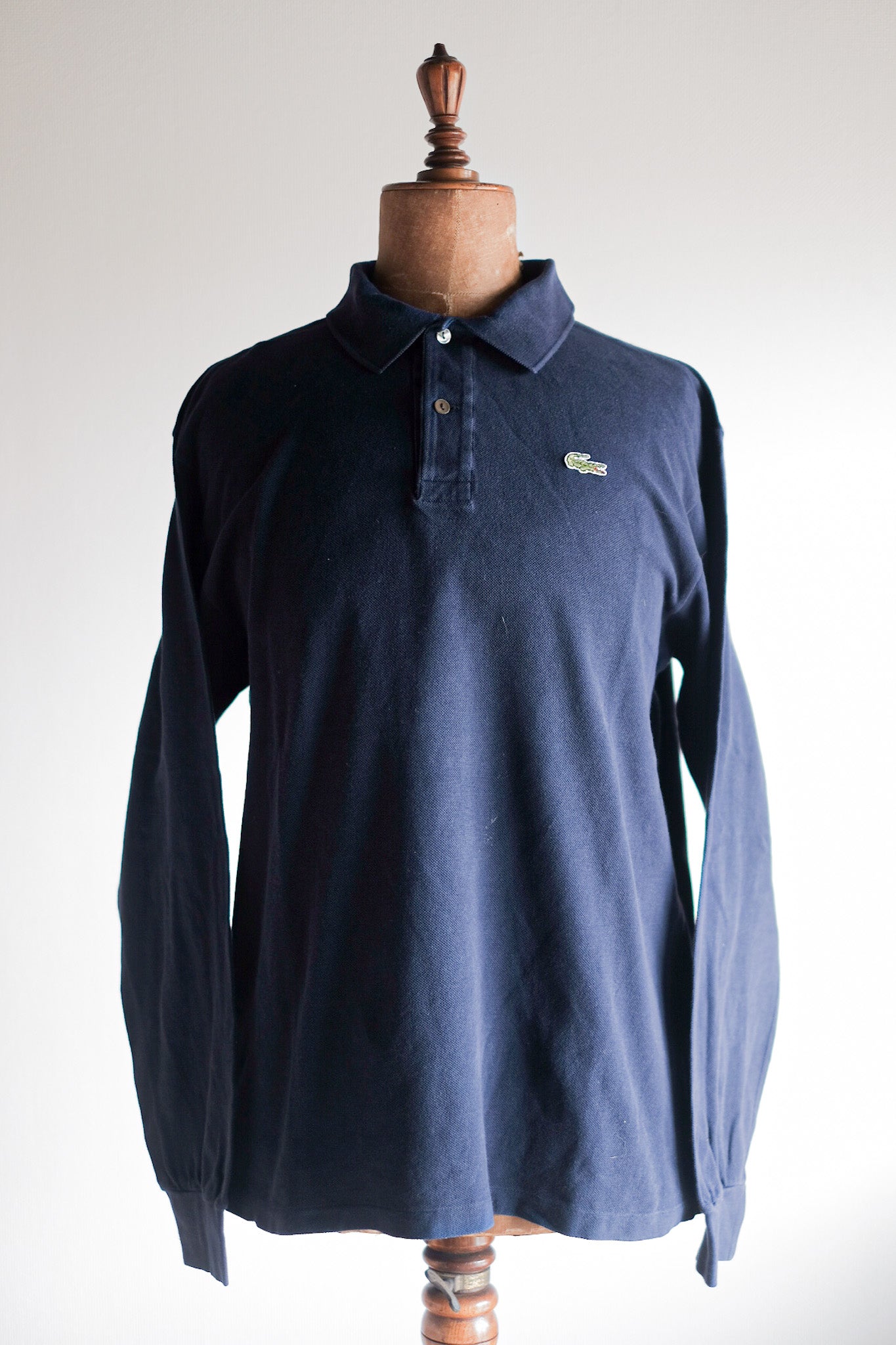 ［~80's］CHEMISE LACOSTE L/S Polo Shirt Size.5 "Navy"