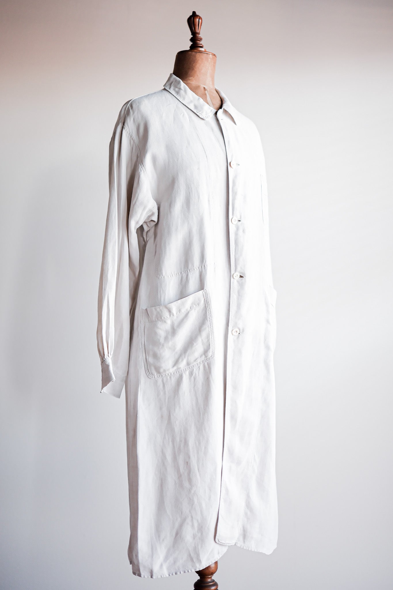 ［~30's］French Vintage Linen Coat "Belle Jardiniere"