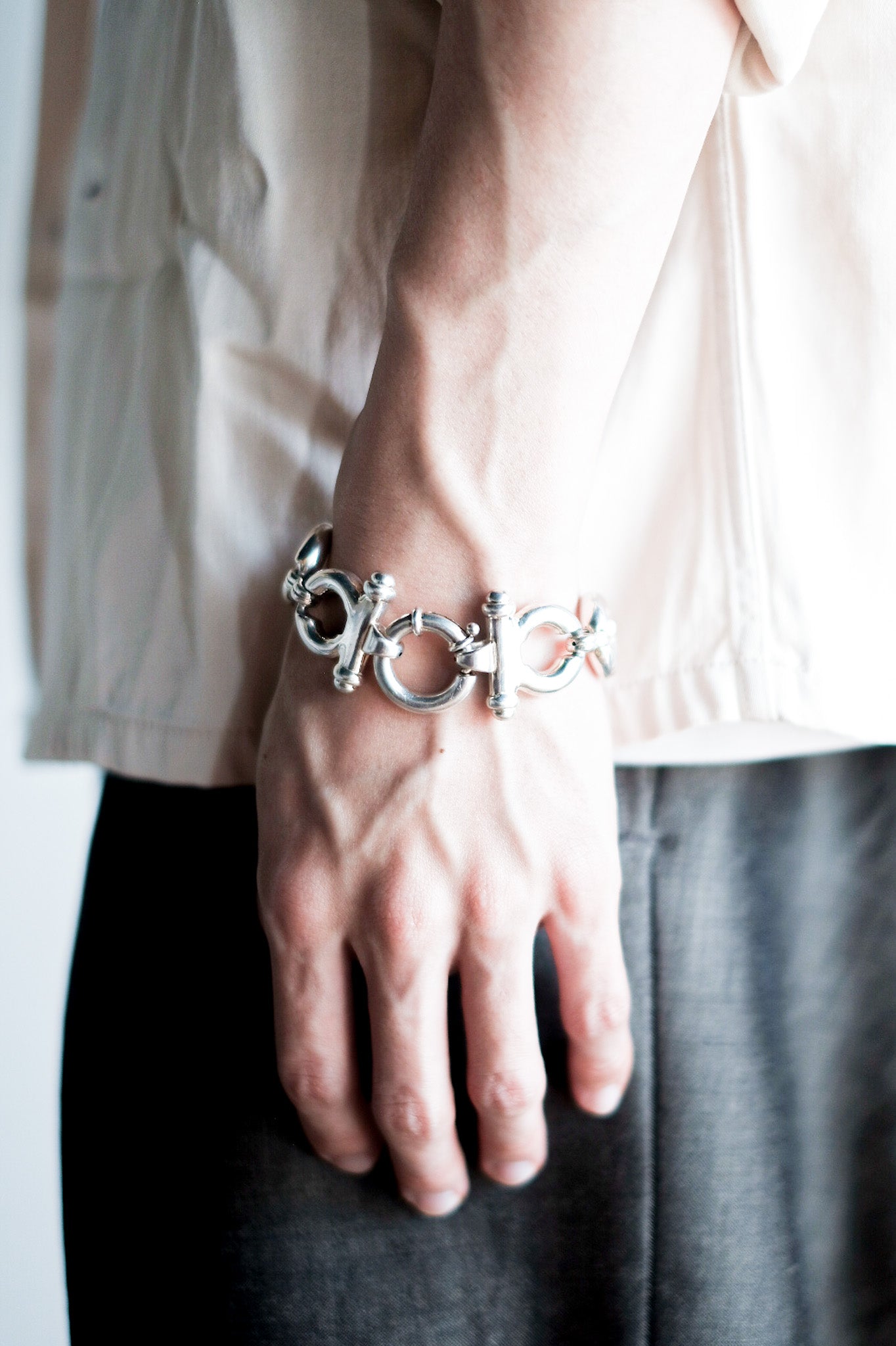［~60’s］Europe Vintage Silver 925 Bracelet