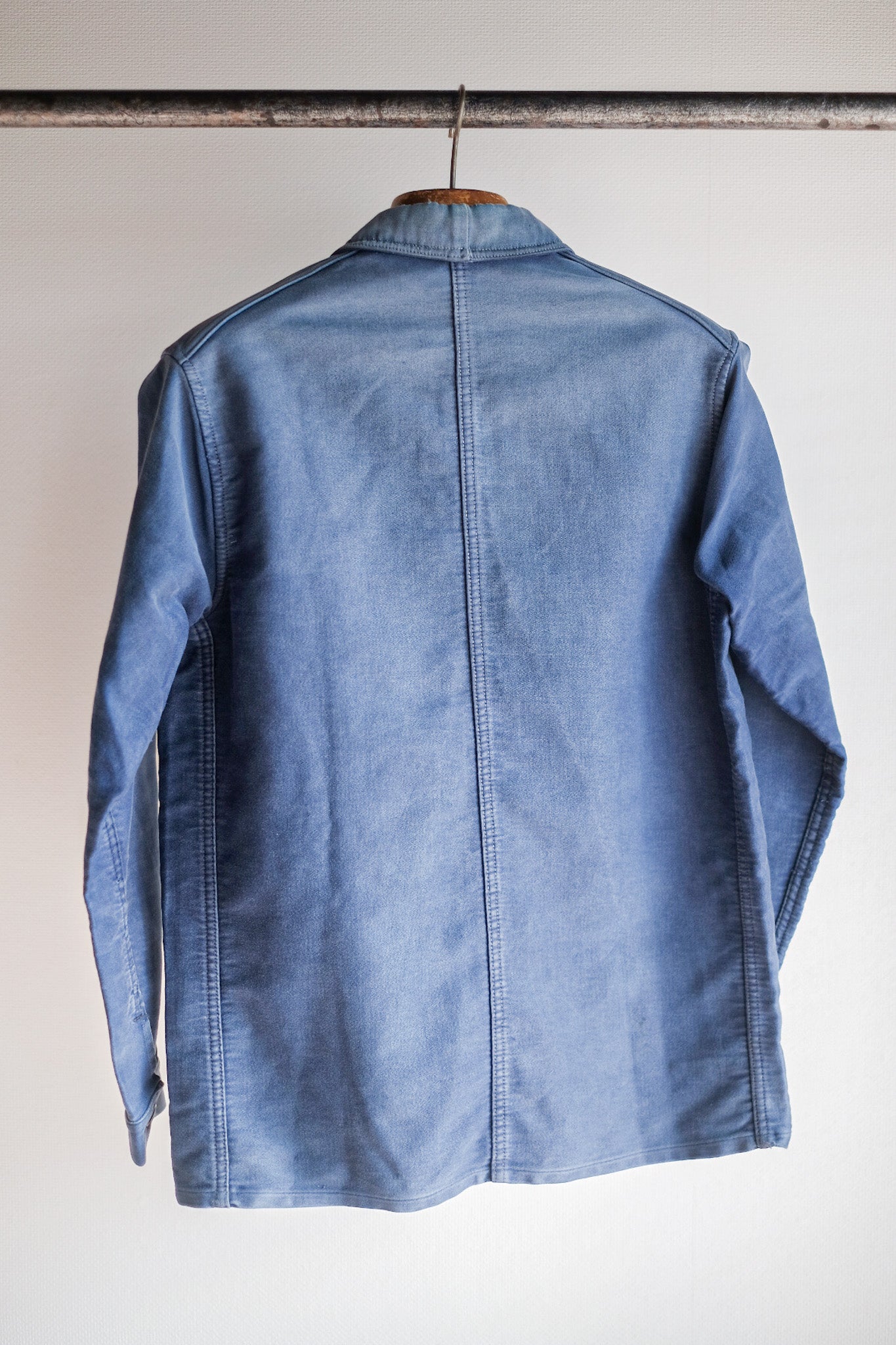 ［~40's］French Vintage Blue Moleskin Work Jacket