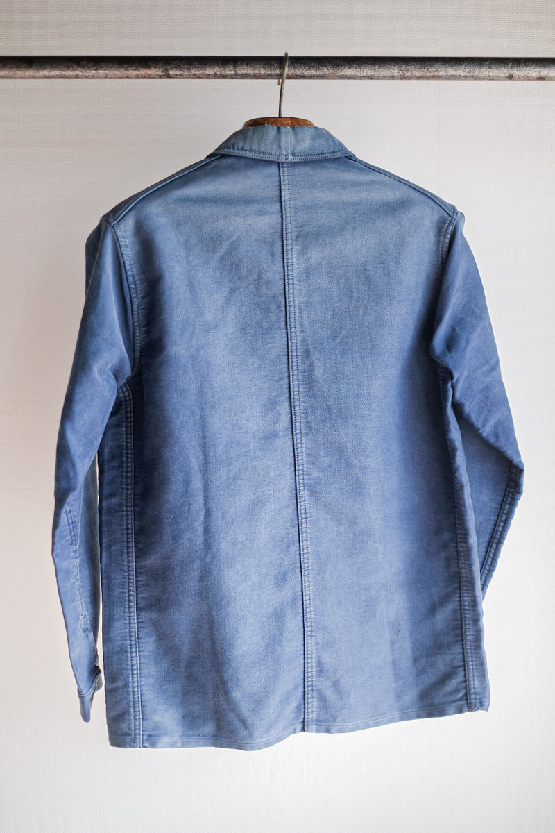 [~ 40's] แจ็คเก็ตงาน Moleskin ของ French Vintage Blue Work