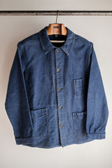 [~ 40's] แจ็คเก็ตงาน Moleskin ของ French Vintage Blue Work