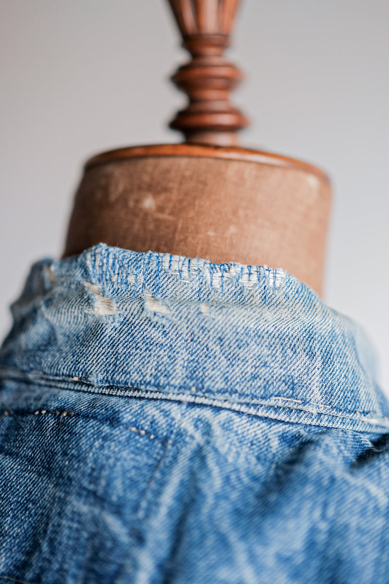 [~ 60's] แจ็คเก็ตยีนส์ 557 ยีนส์ของ Levi Vintage "Big E" ของ Levi 557