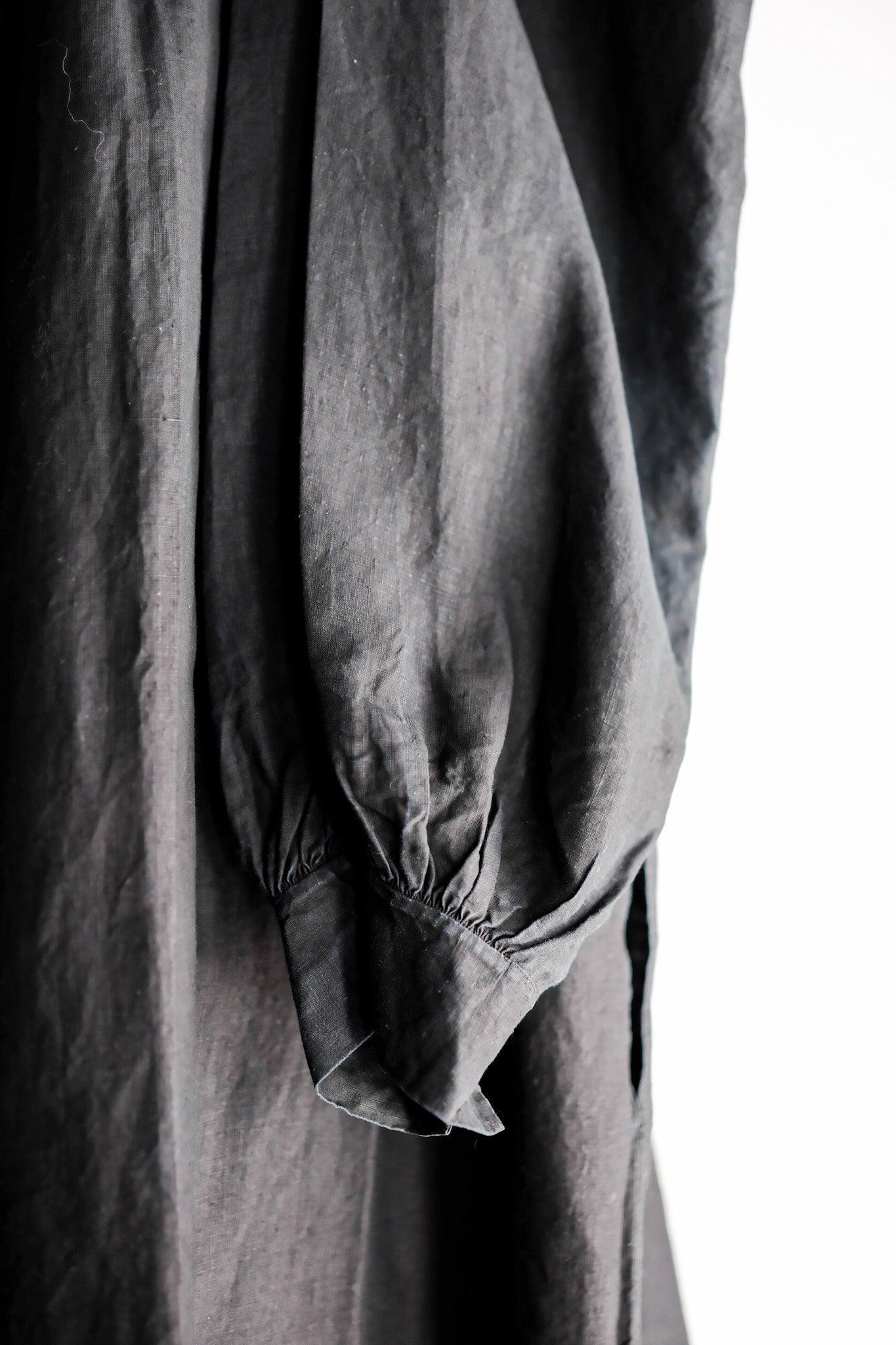 【Early 20th C】French Antique Indigo Linen Smock "Biaude"