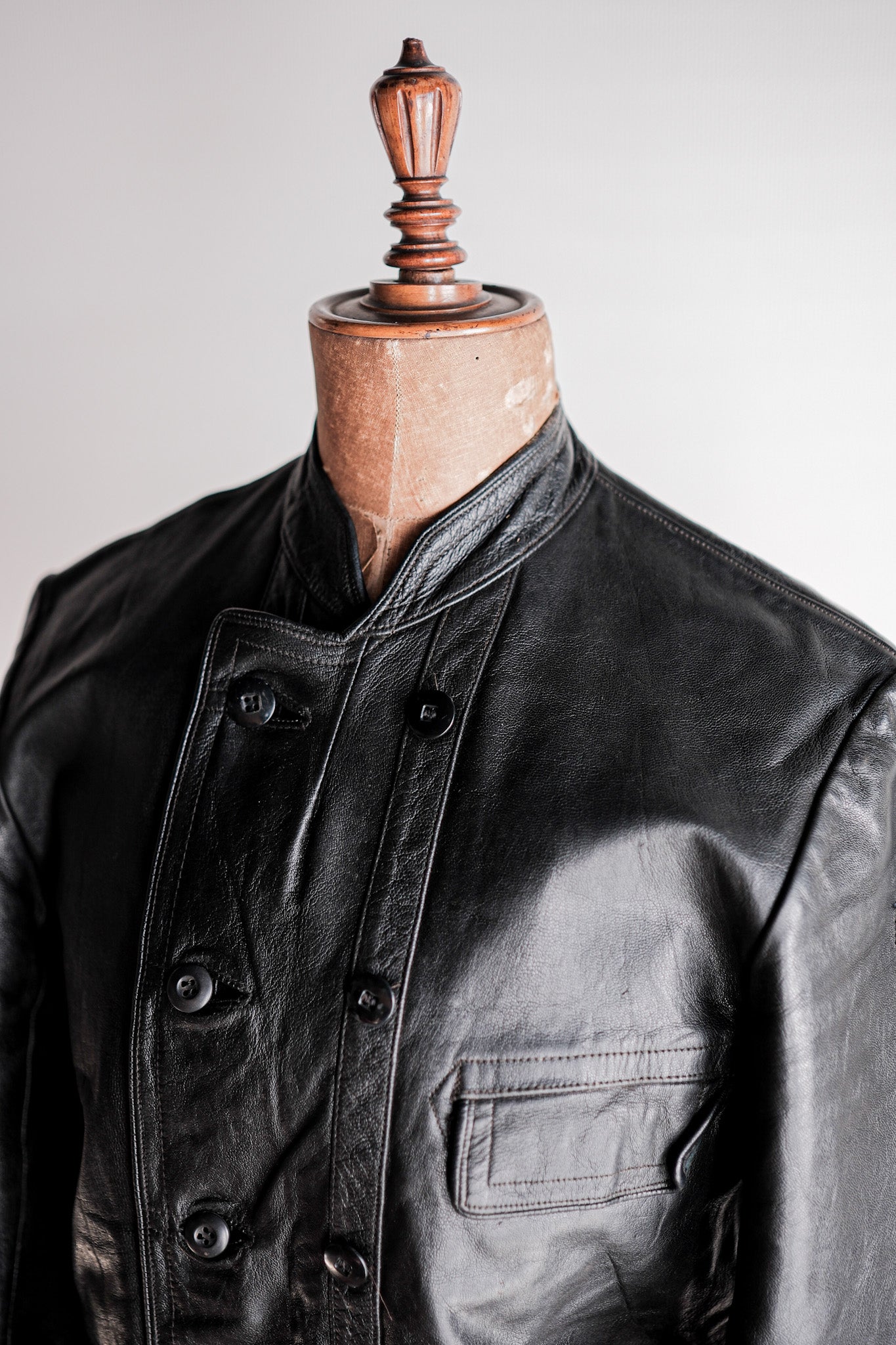 ［~40's］Swedish Vintage Double Breasted Leather Jacket