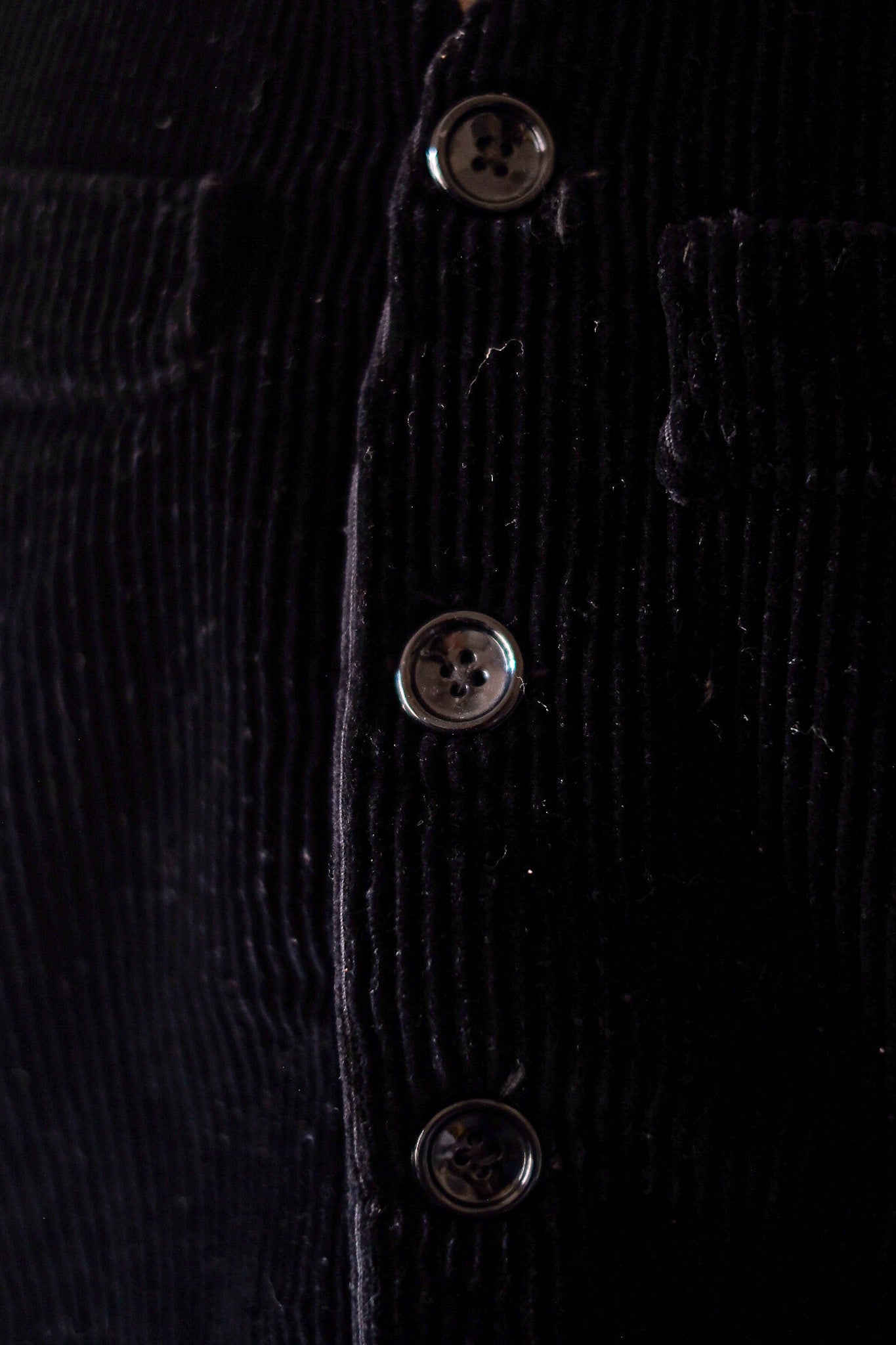 [~ 50 년대] 프랑스 빈티지 블랙 코듀로이 길렛 재킷