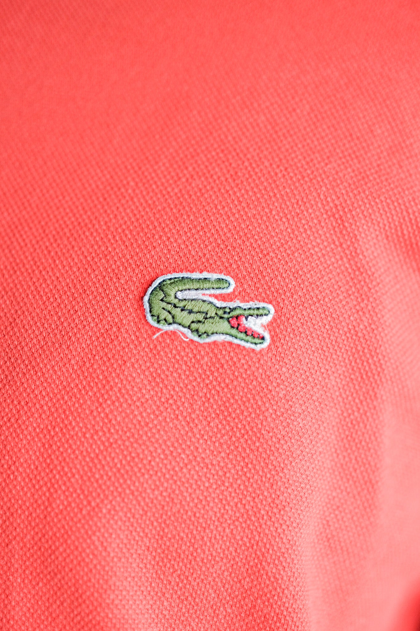 ［~70's］CHEMISE LACOSTE L/S Polo Sweatshirt Size.4 "Orange"
