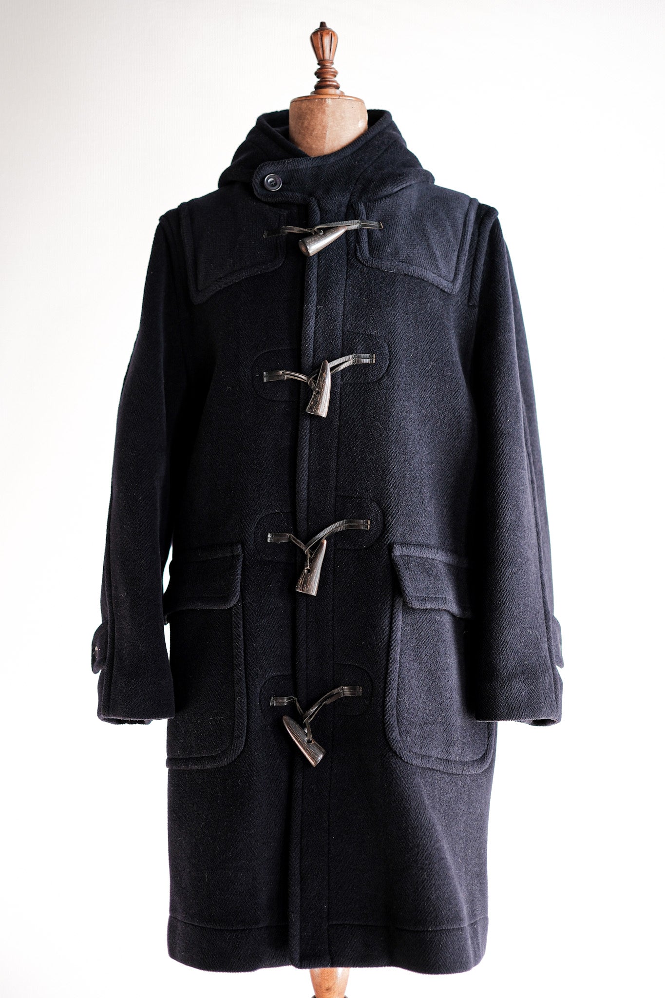 【~90's】Old INVERTERE Wool Duffle Coat "Moorbrook"