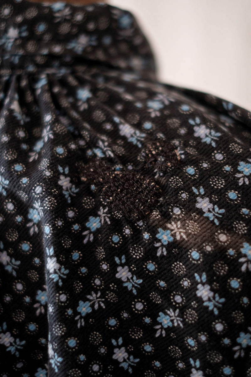[~ 50's] French Vintage Floral Cotton Smock "Biaude"