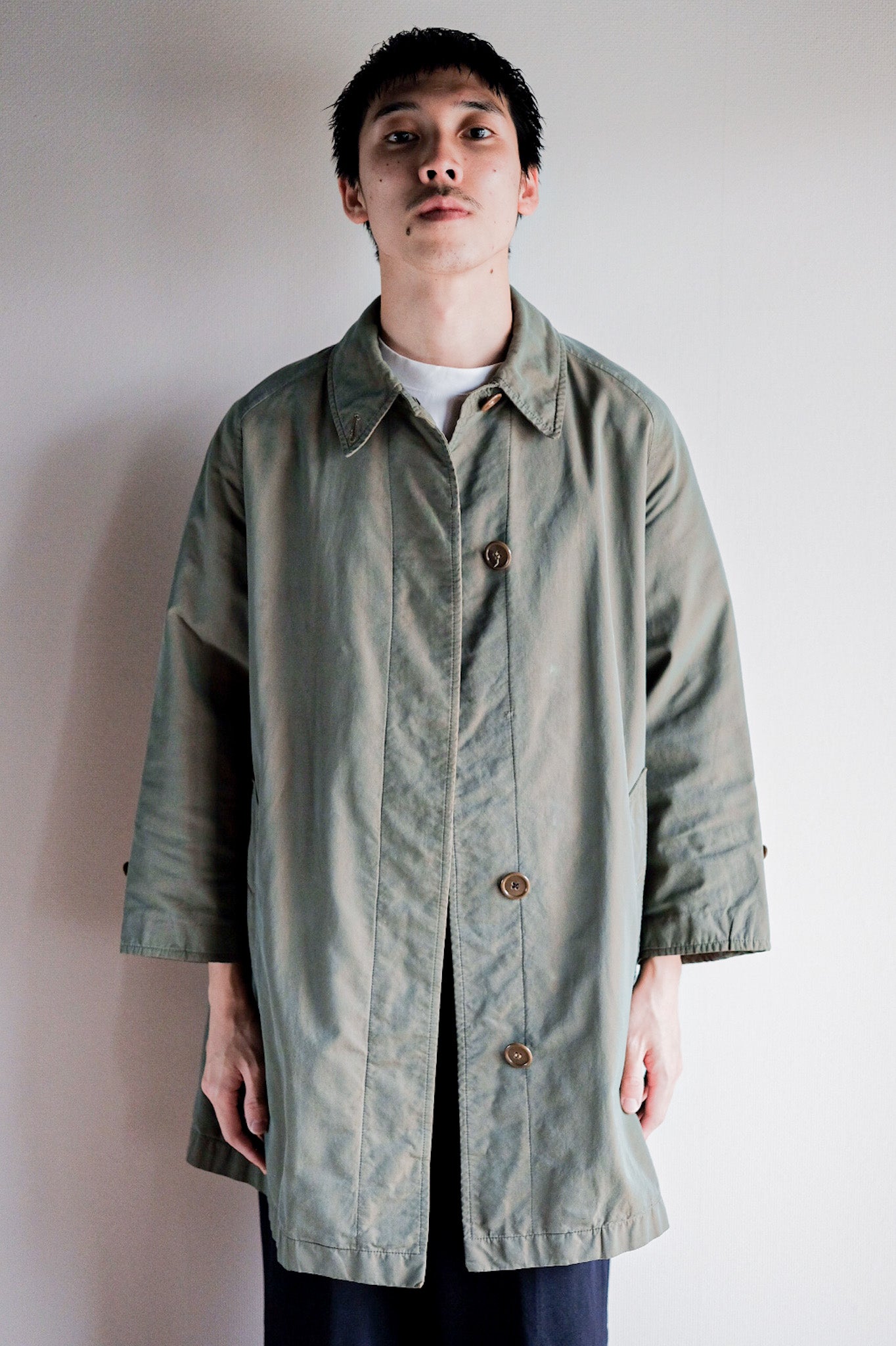 ［~50's］Vintage Burberry's Single Raglan Balmacaan Coat C100 "TAMAMUSHI" "Made in France"