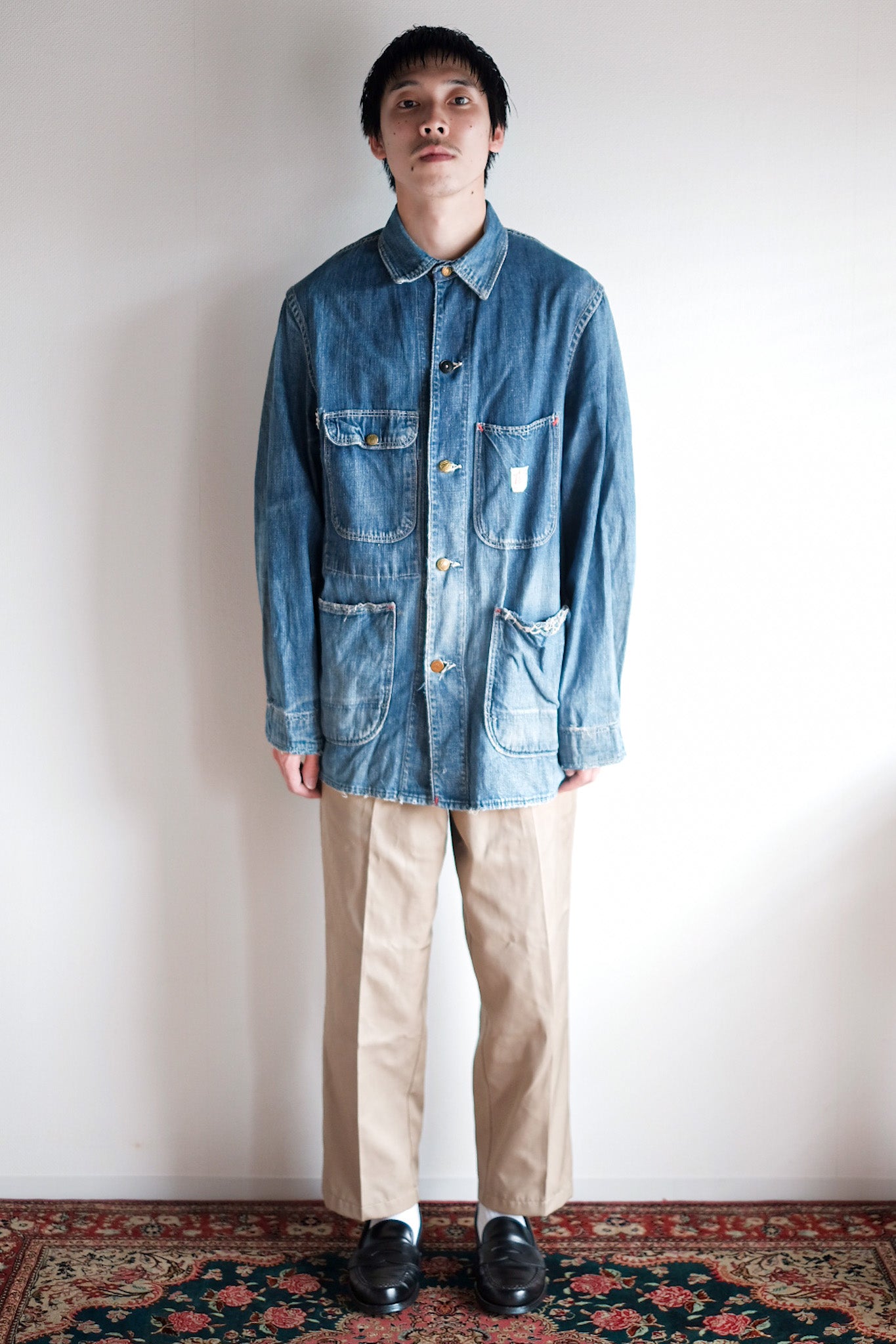 40's】American Vintage Denim Coverall 