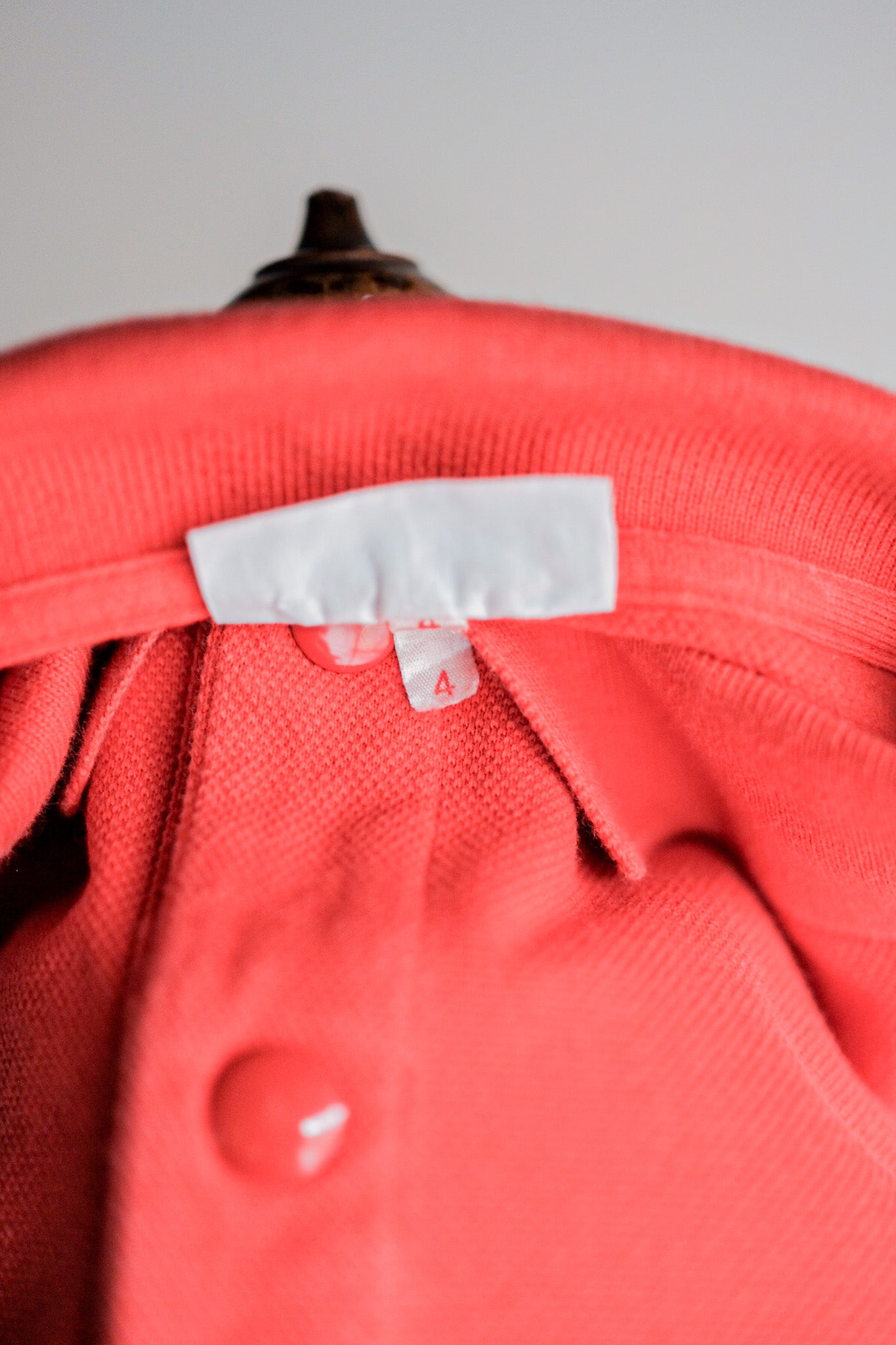 ［~70's］CHEMISE LACOSTE L/S Polo Sweatshirt Size.4 "Orange"