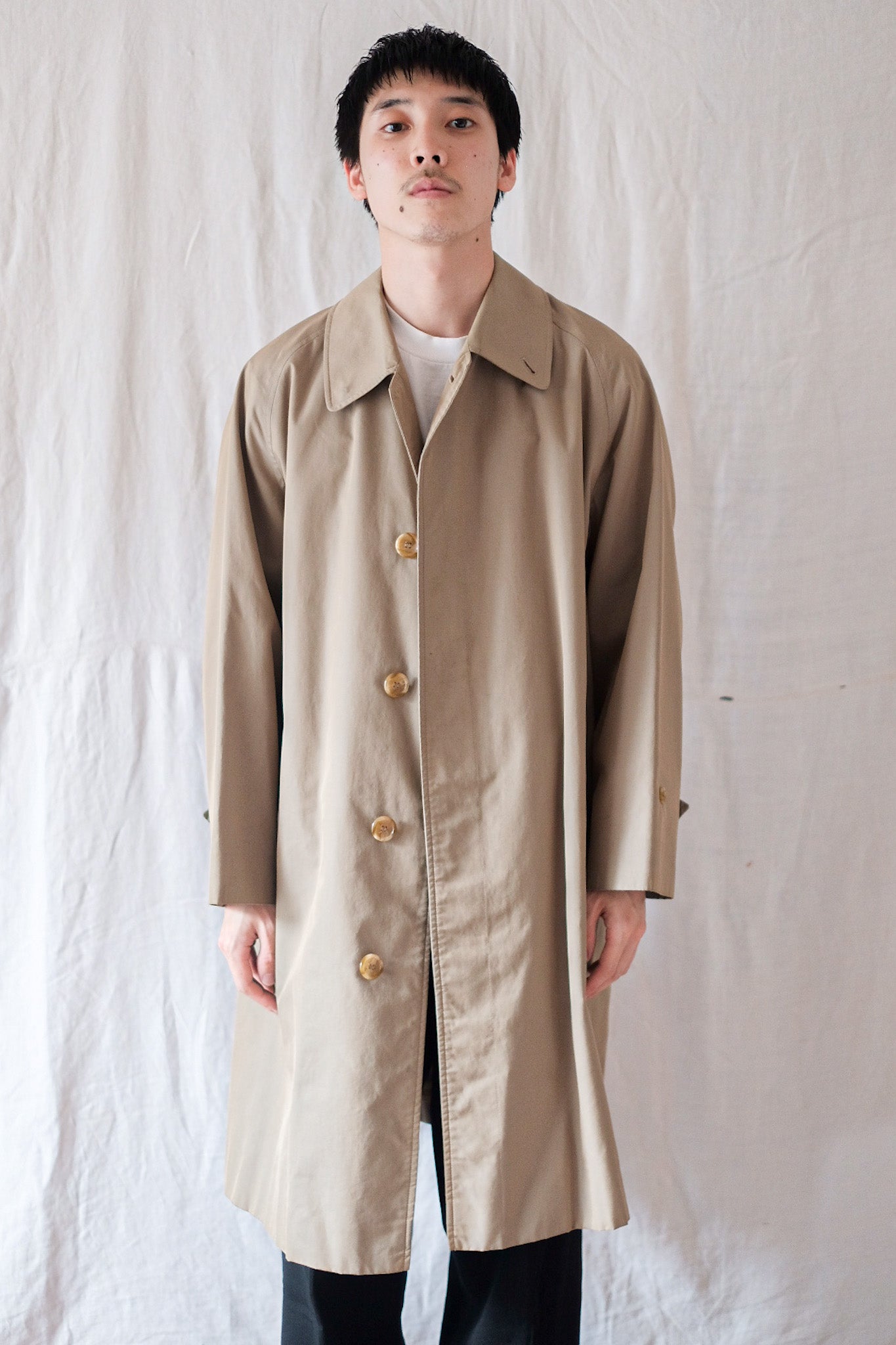 80's] Vintage Burberry Single Single Raglan Balmacaan Coat C100 