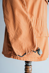 【~70's】Europe Vintage Orange Cotton Smock