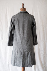 【~40's】French Vintage Black Chambray Work Coat