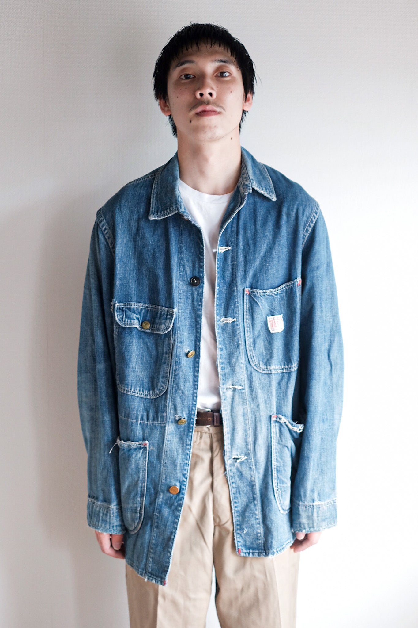 [~ 40 's] American Vintage Denim Coverall "Test by Rice-Stix"