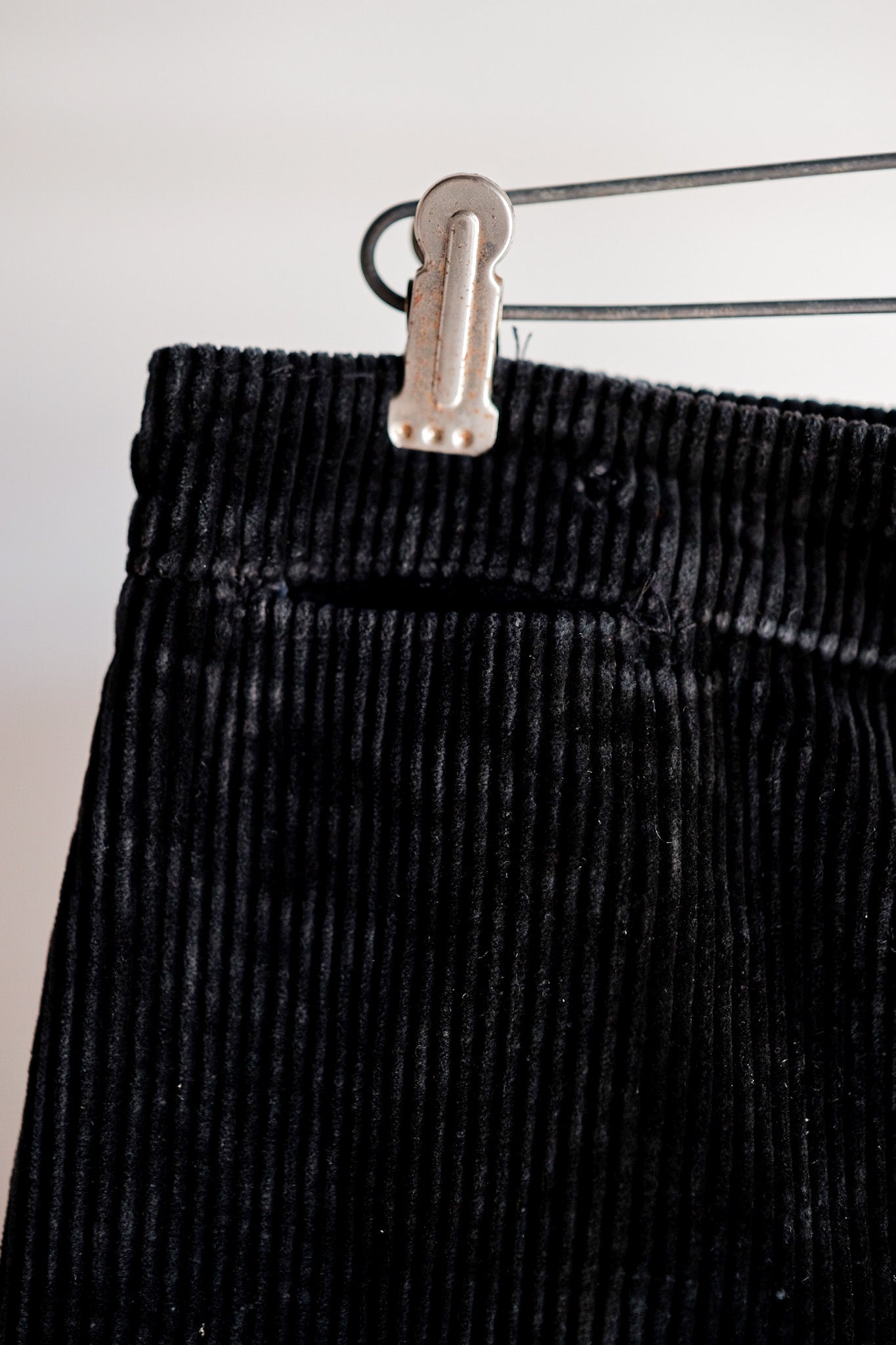 【〜40年代】法國復古黑色燈芯絨工作褲“ Adolphe Lafont”