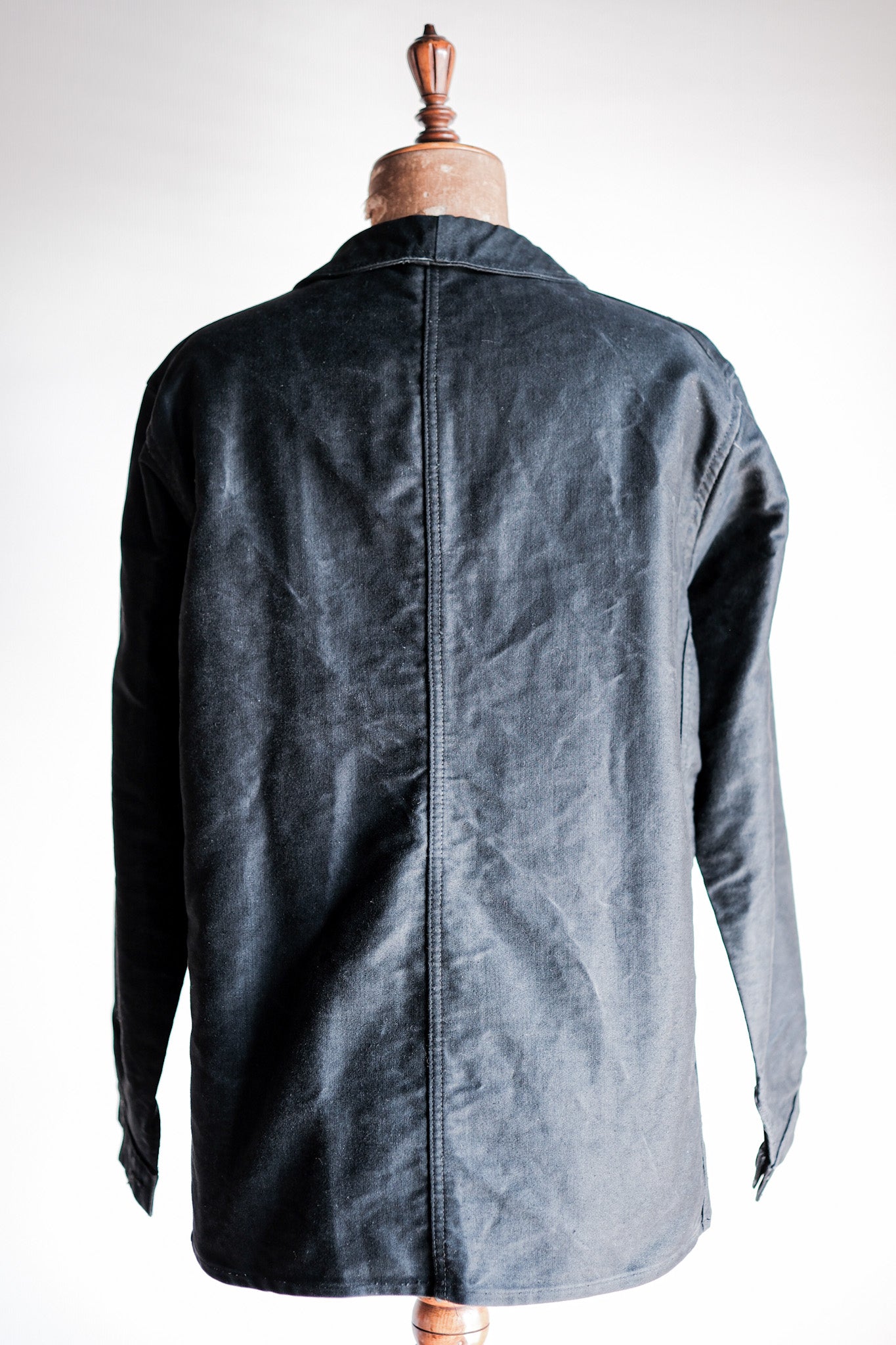 ［~50's］French Vintage Black Moleskin Work Jacket