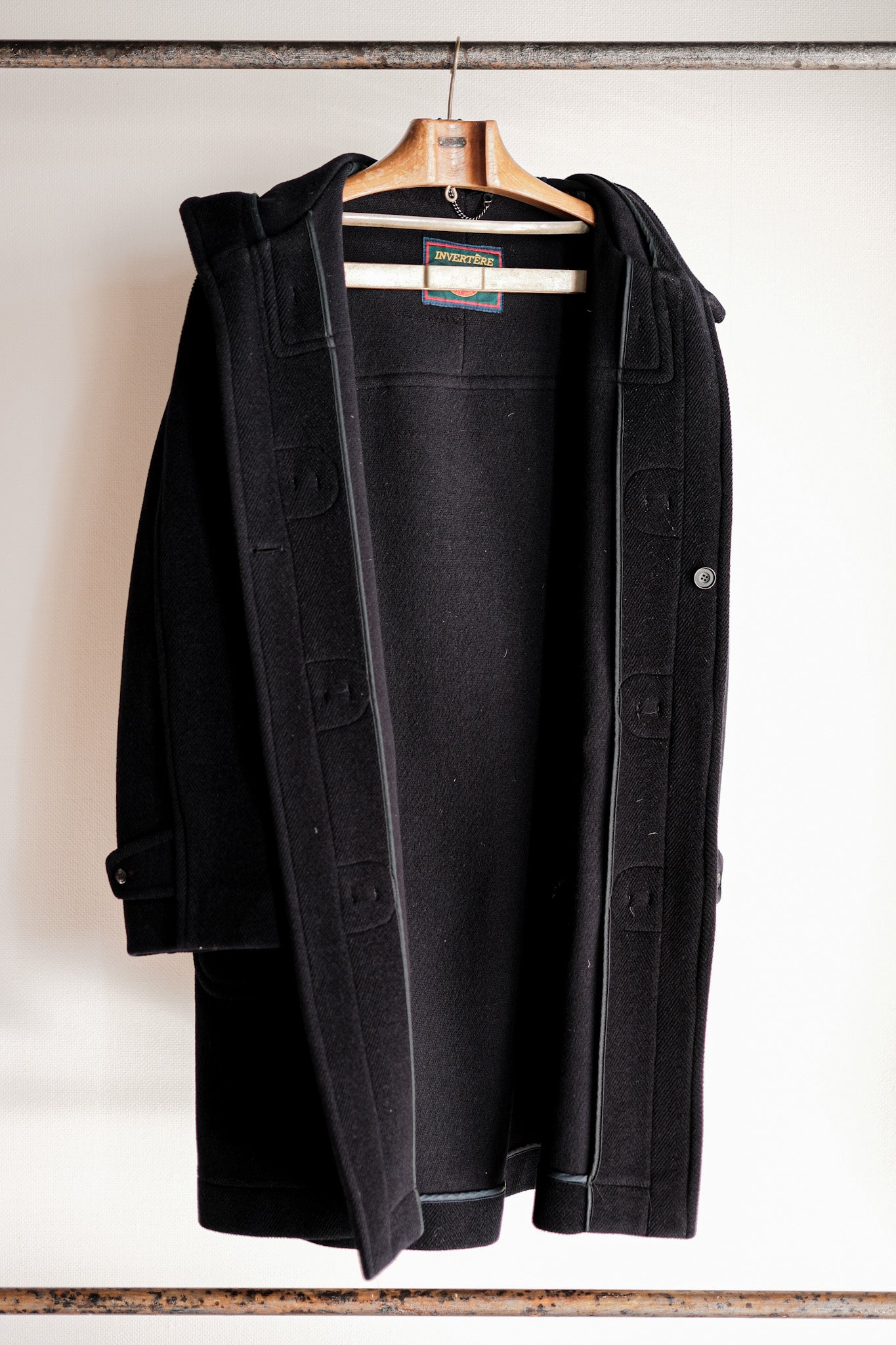 ［~90's］Old INVERTERE Wool Duffle Coat Size.42 "Moorbrook"