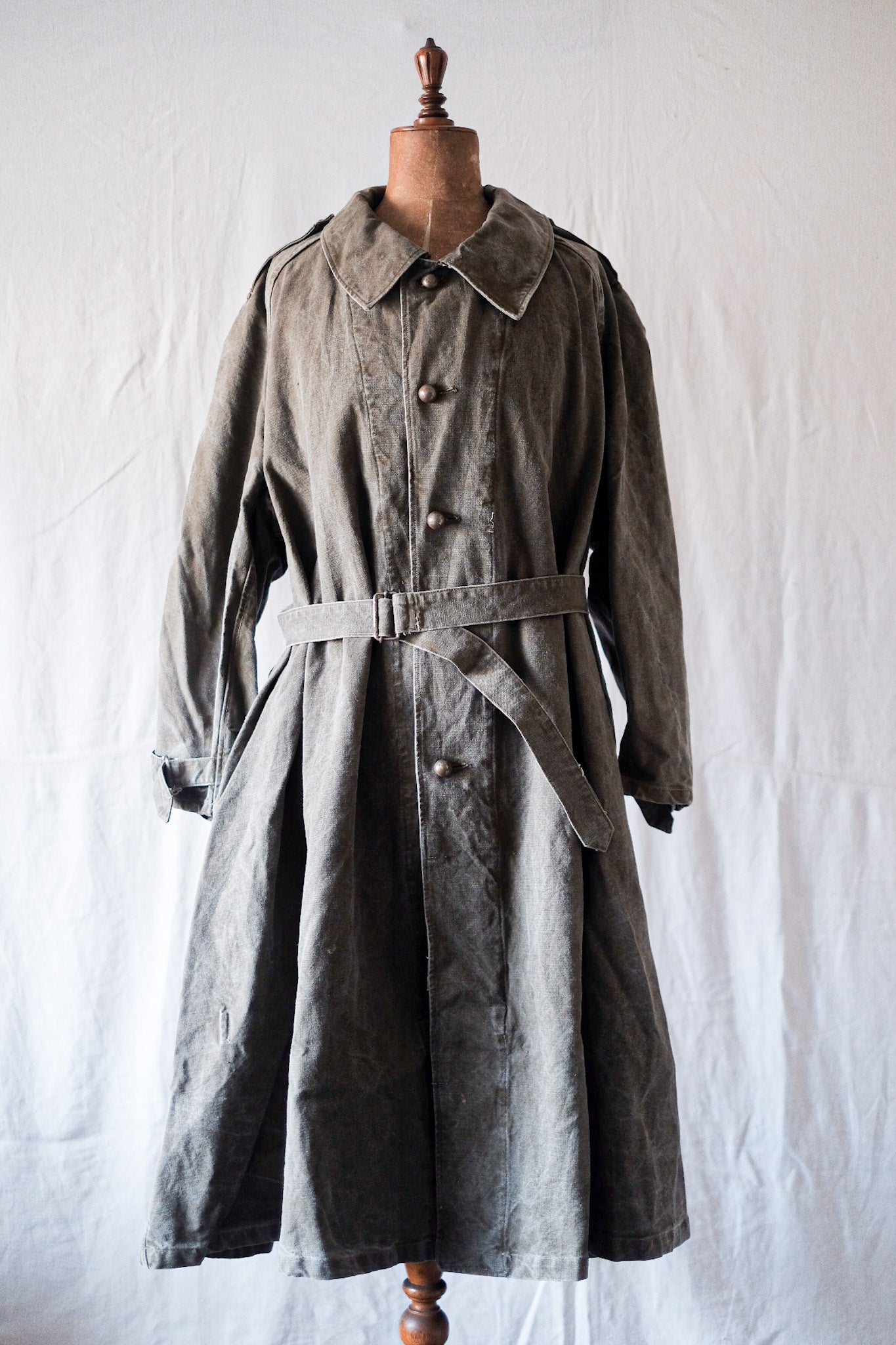 [~ 50's] French Army M35 Motorcycle Coat "Cotton Linen Type"