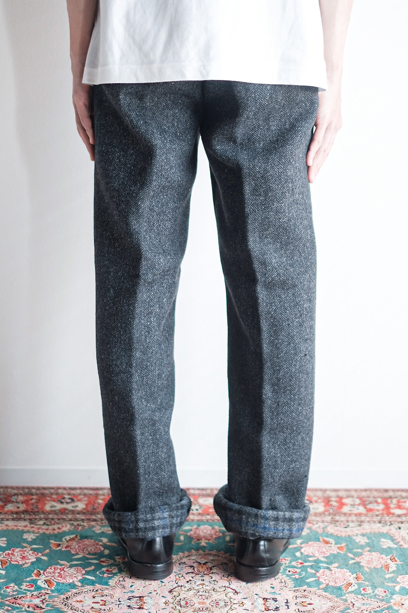 [〜50年代]法國復古HBT工作褲“ Pascal Fabric”“ Dead Stock”