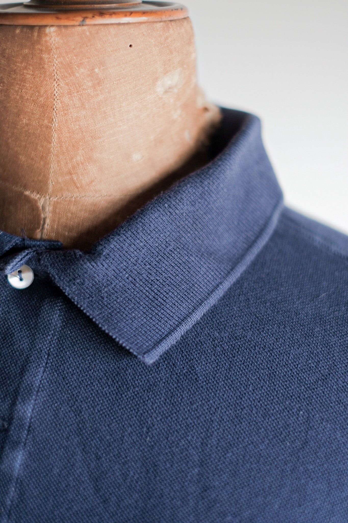 ［~80's］CHEMISE LACOSTE L/S Polo Shirt Size.5 "Navy"