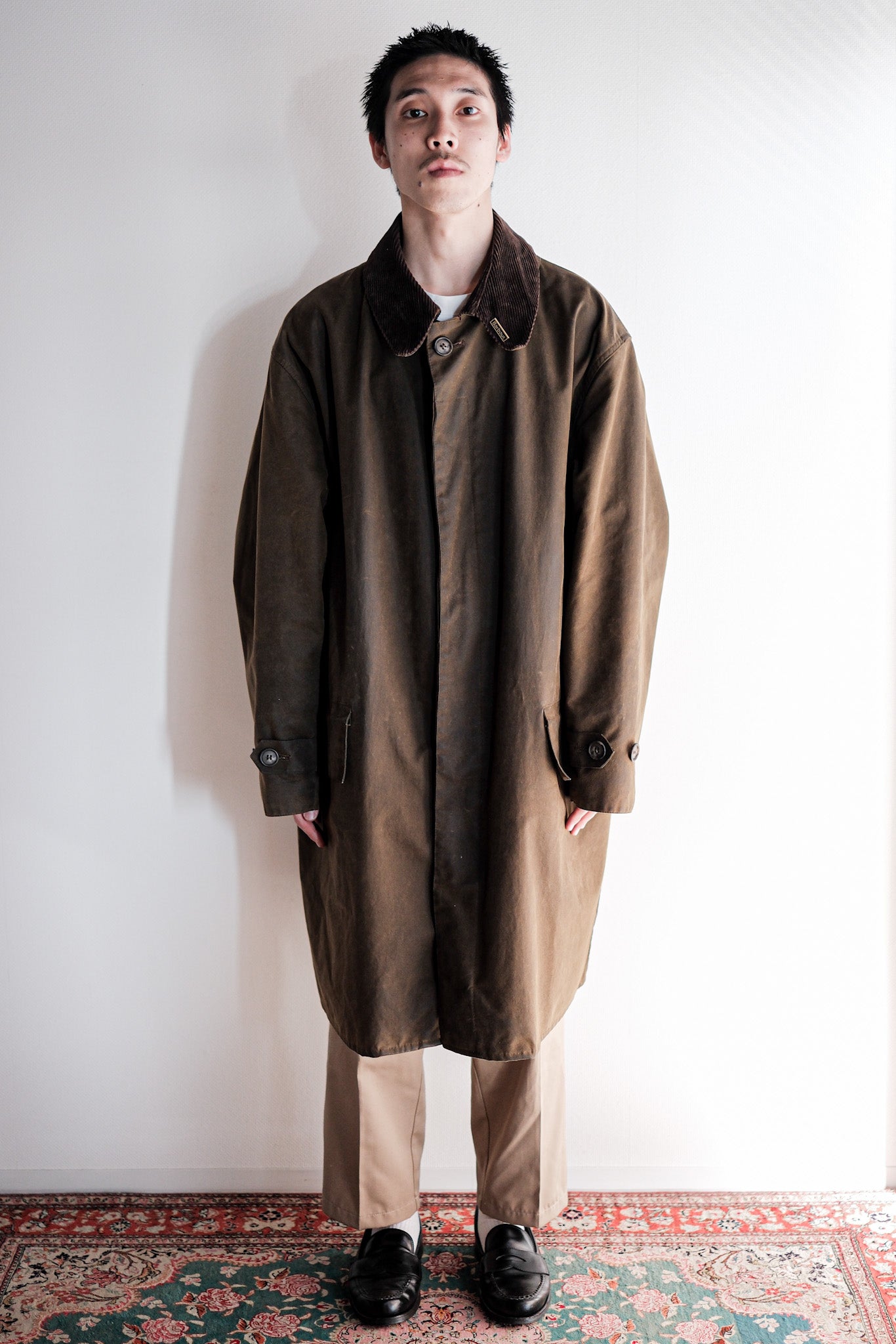 ［~90's］Vintage Barbour "ORIGINAL 3/4 COAT" 3 Crest Size.EX LARGE