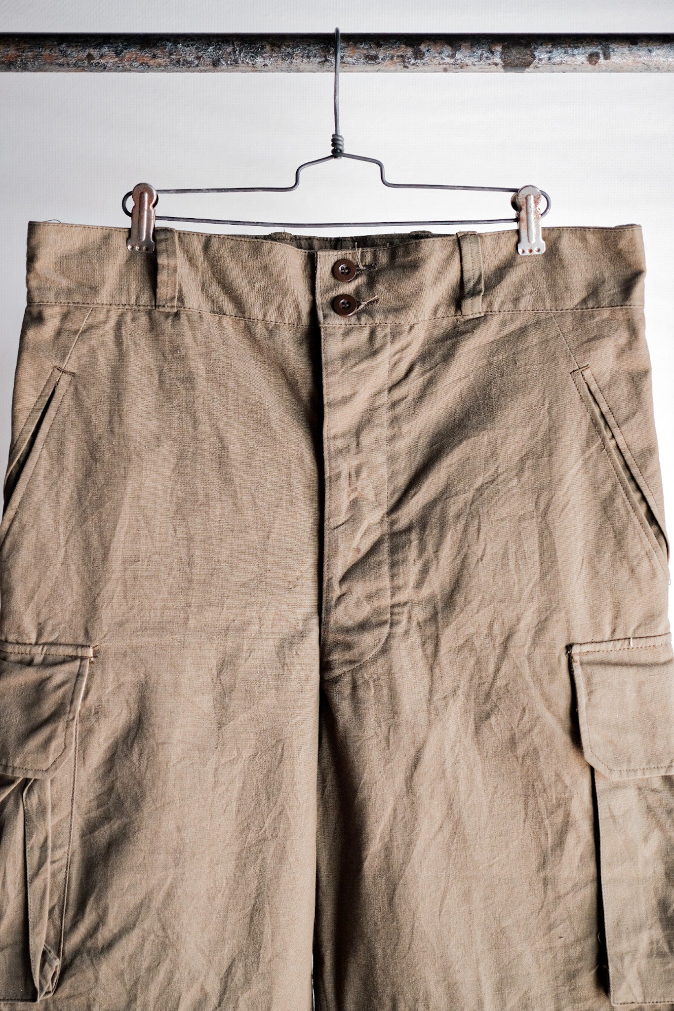 [~ 50's] French Army M47 Field Trousers Size.33 "Dead Stock"
