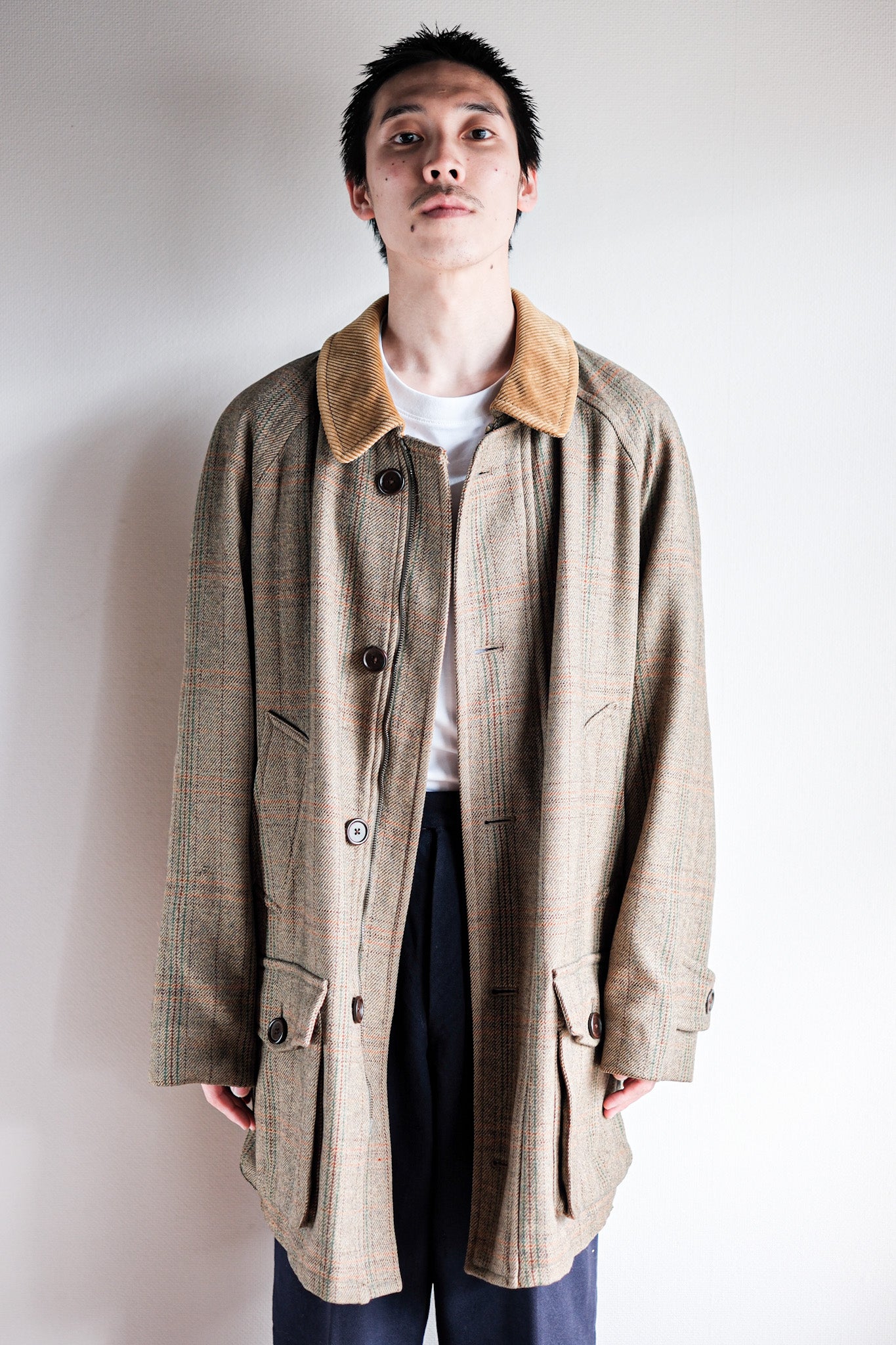 [〜90年代]舊的替代燈芯絨領羊毛夾克