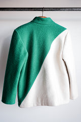 【~60's】British Vintage 2 Tone Wool Jacket "Kerr's"